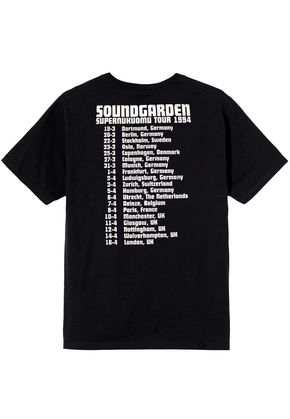 Soundgarden - Superunknown Tour 94 - T-Shirt | Impericon