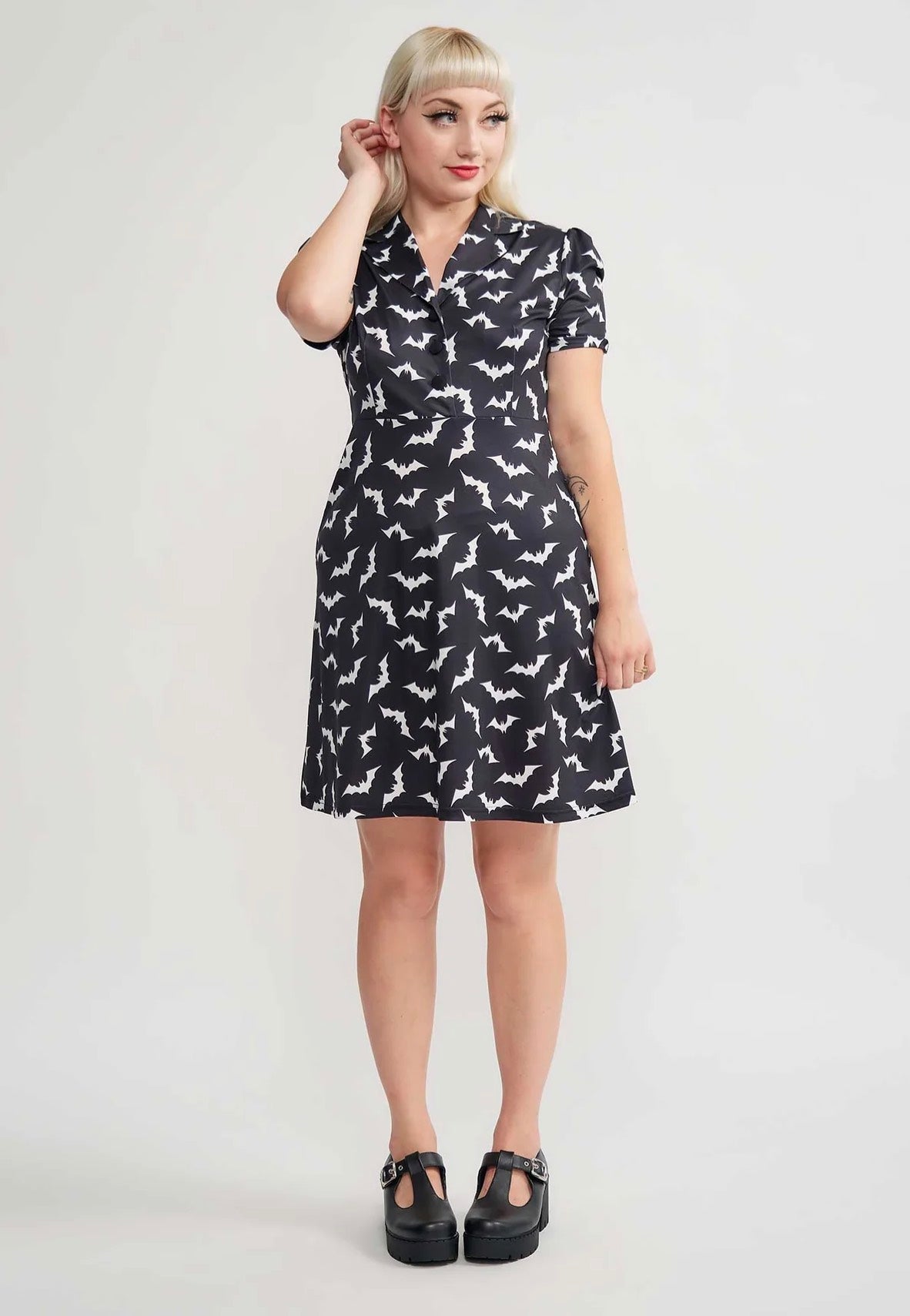 Sourpuss Clothing - Luna Bats Rosie - Dress | Women-Image