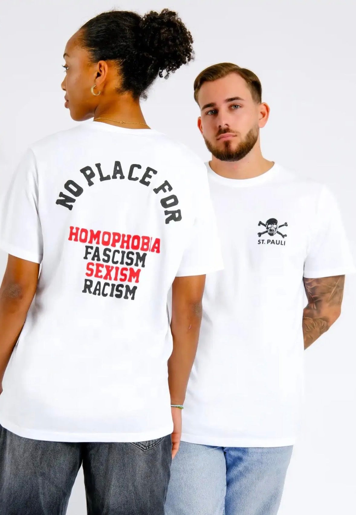 FC St. Pauli - No Place For White - T-Shirt | Neutral-Image