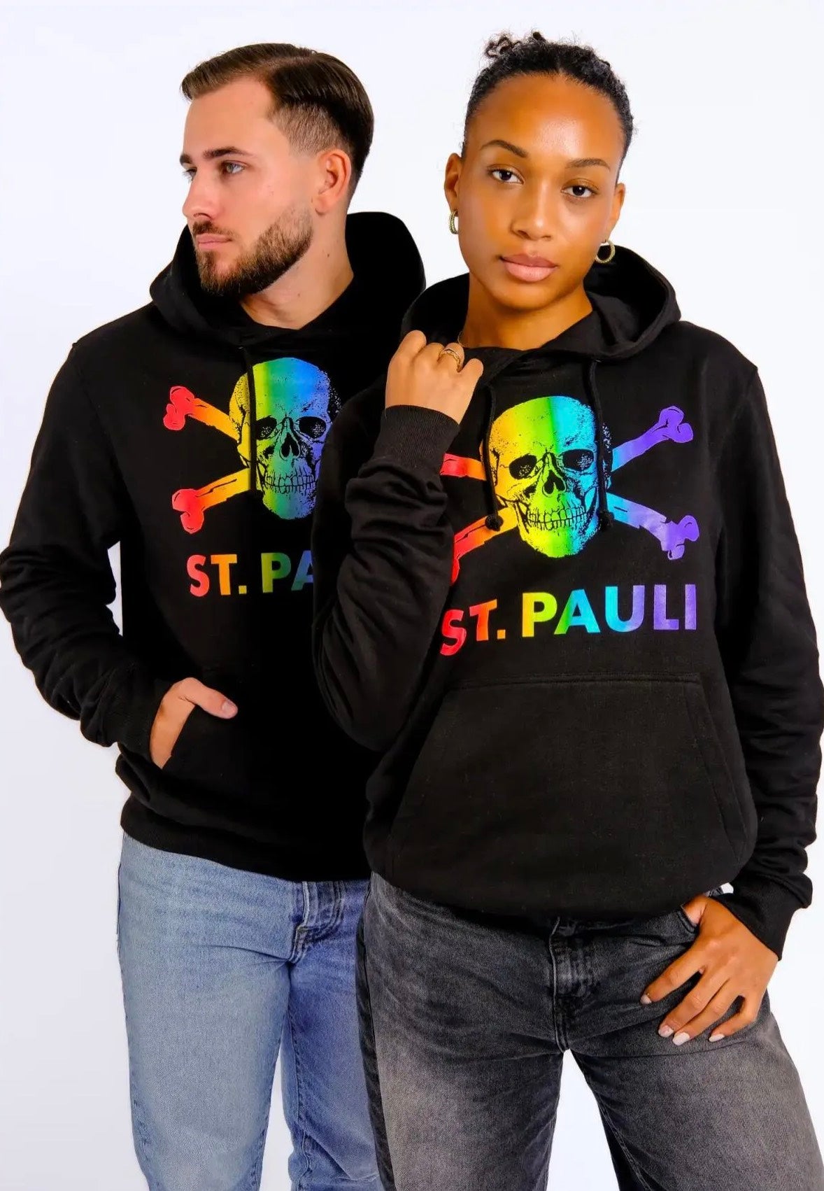 FC St. Pauli - Totenkopf Regenbogen - Hoodie | Neutral-Image