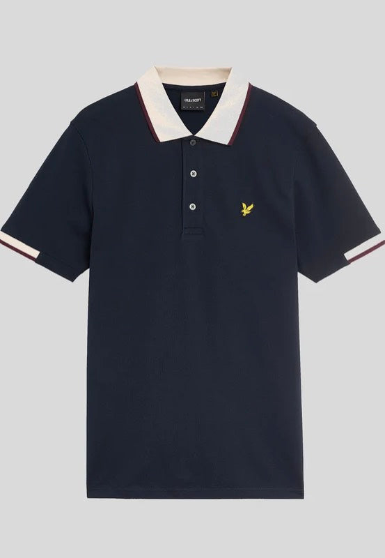 Lyle & Scott - Half Tipped Dark Navy - Polo | Men-Image