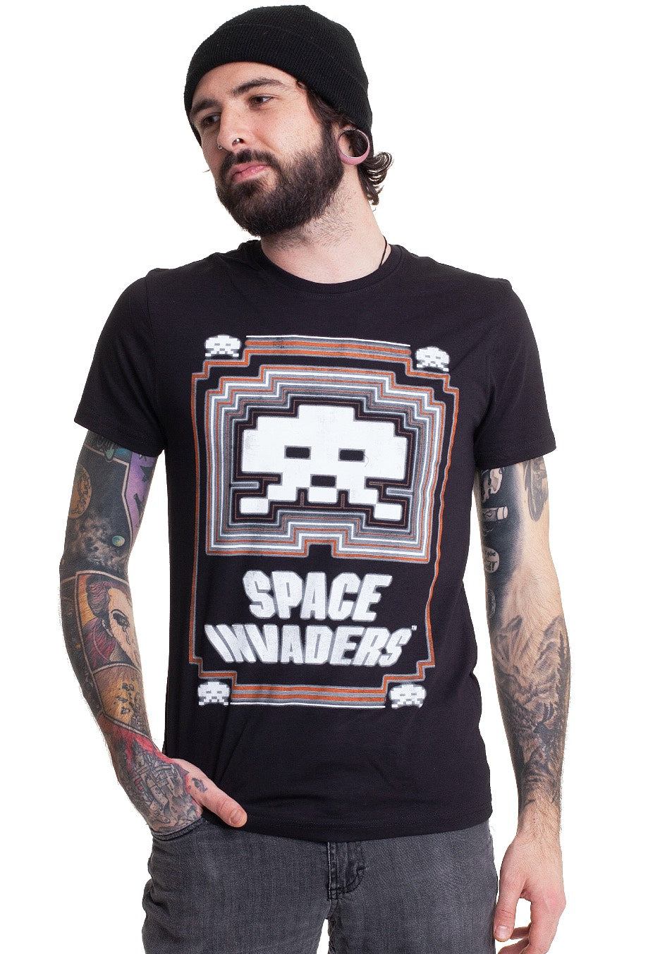 Space Invaders - Glowing Invader - T-Shirt | Men-Image