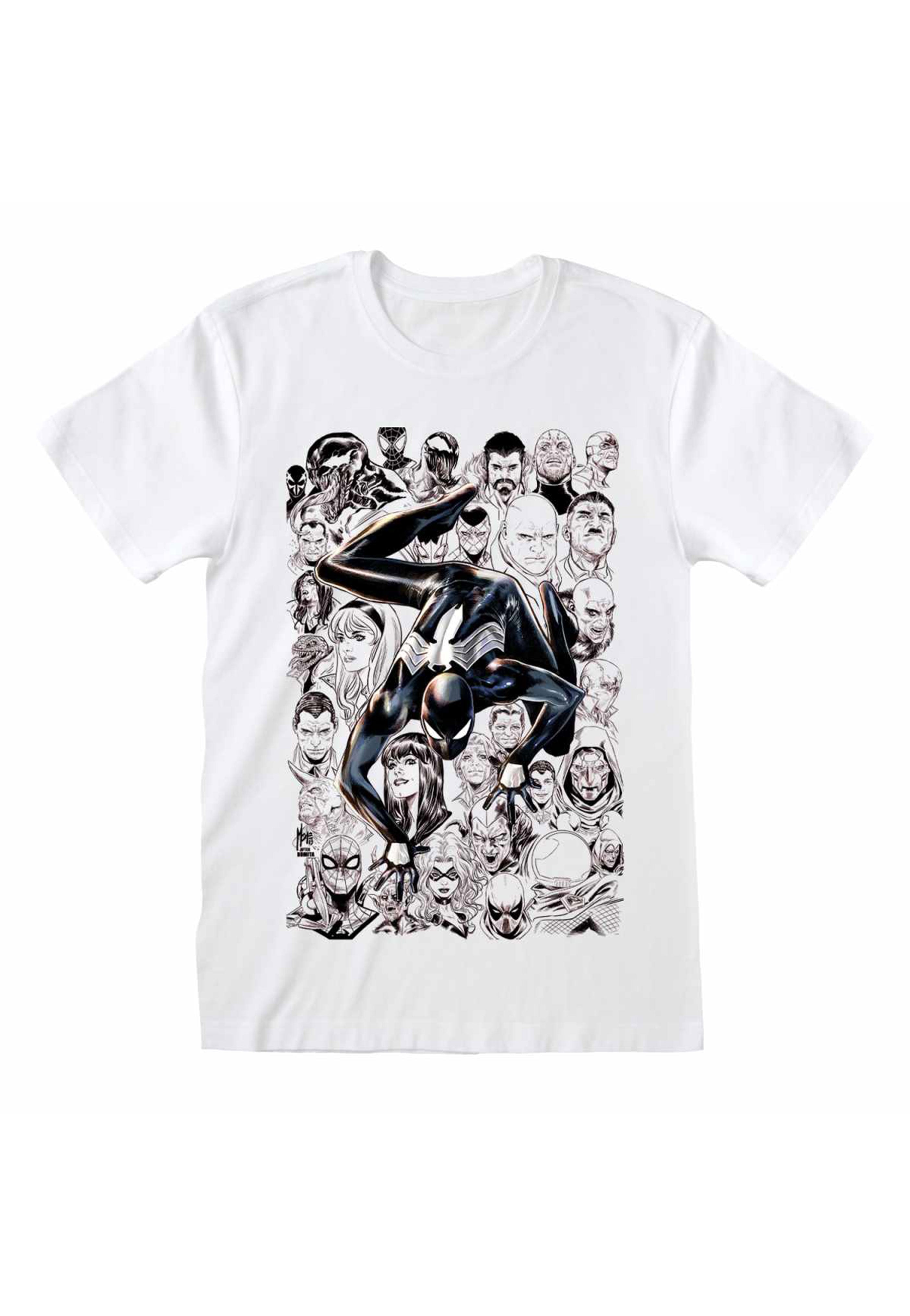 Spider-Man - Black Suit Spider White - T-Shirt | Neutral-Image