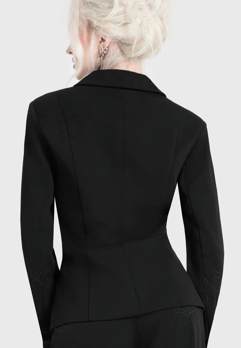 Killstar Spiderella Black Blazer | Women-Image