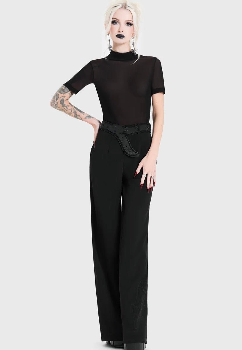 Killstar Spiderella Black Pants | Women-Image