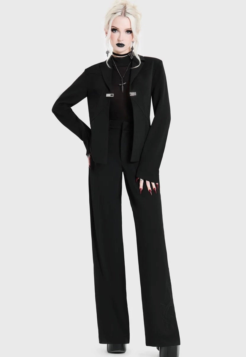 Killstar Spiderella Black Pants | Women-Image