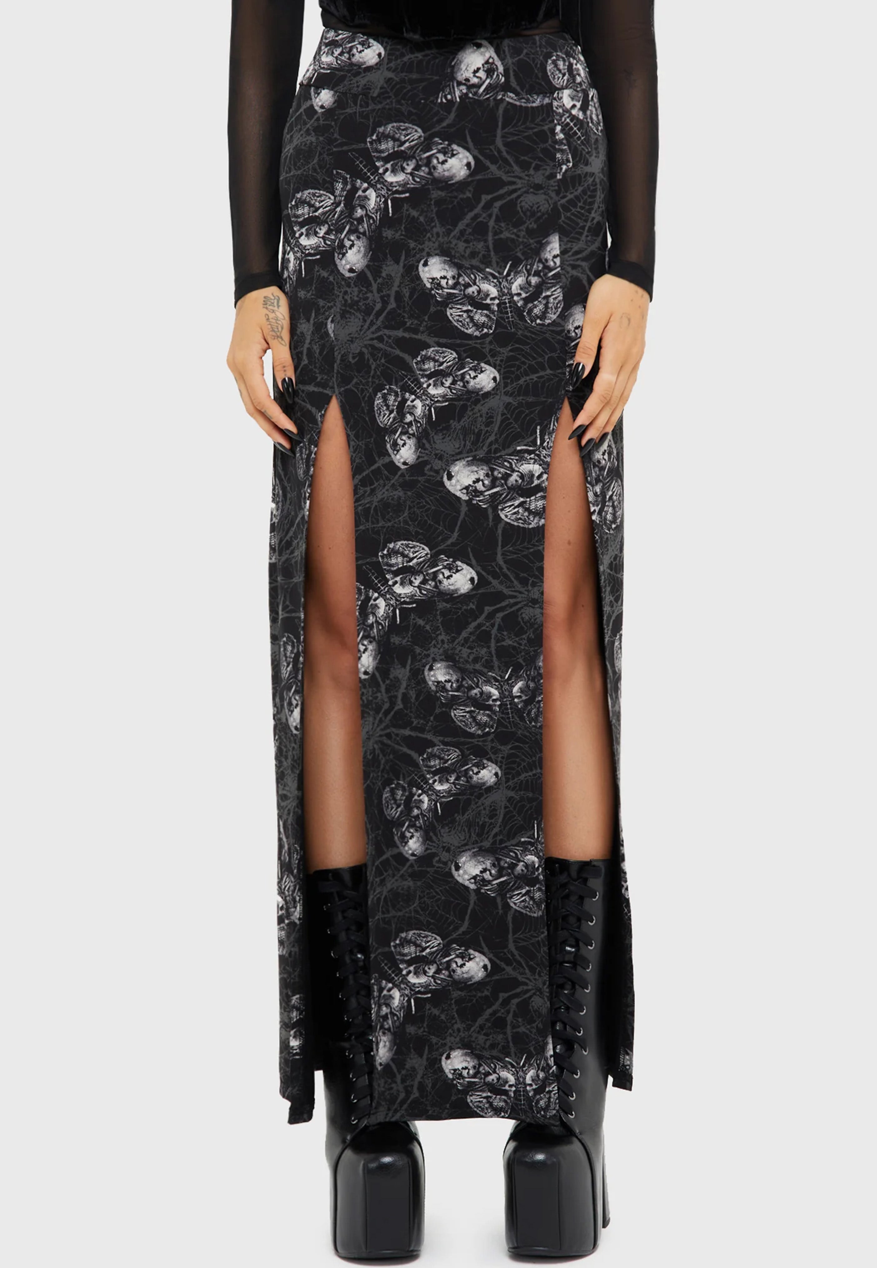 Killstar x Alchemy England - Spidrasica's Web - Skirt | Women-Image