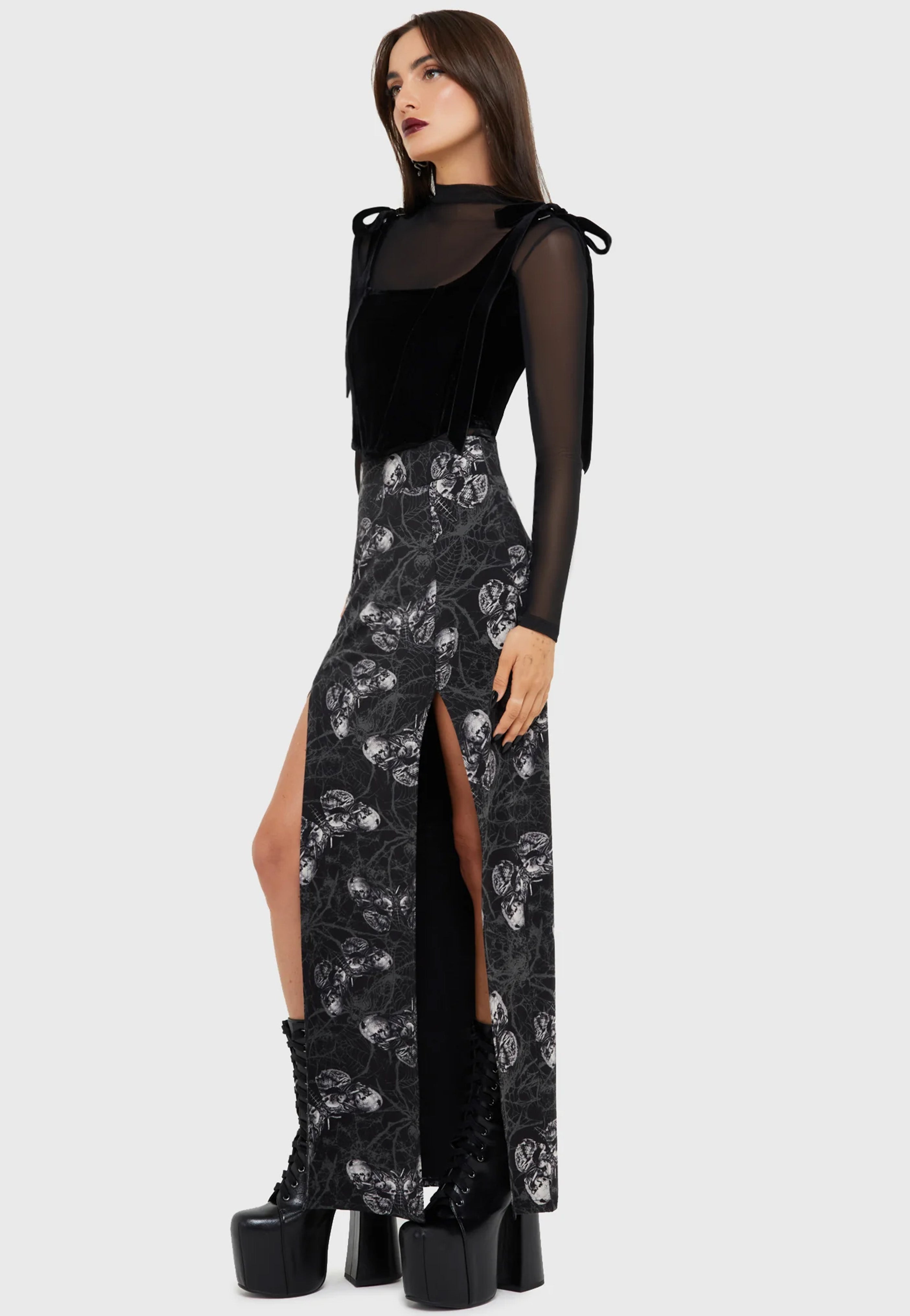 Killstar x Alchemy England - Spidrasica's Web - Skirt | Women-Image