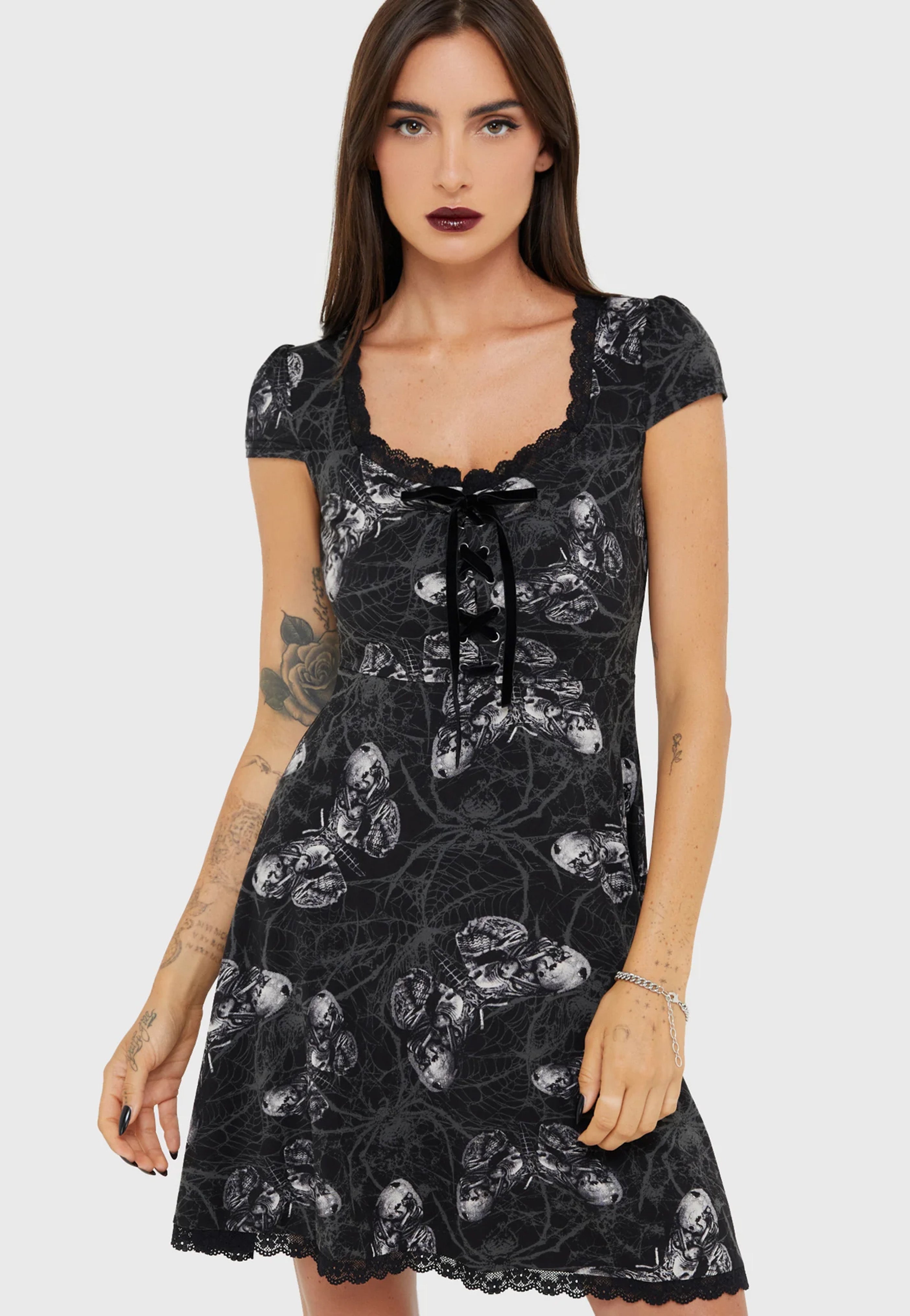 Killstar x Alchemy England - Spidrasica's Web Mini - Dress | Women-Image