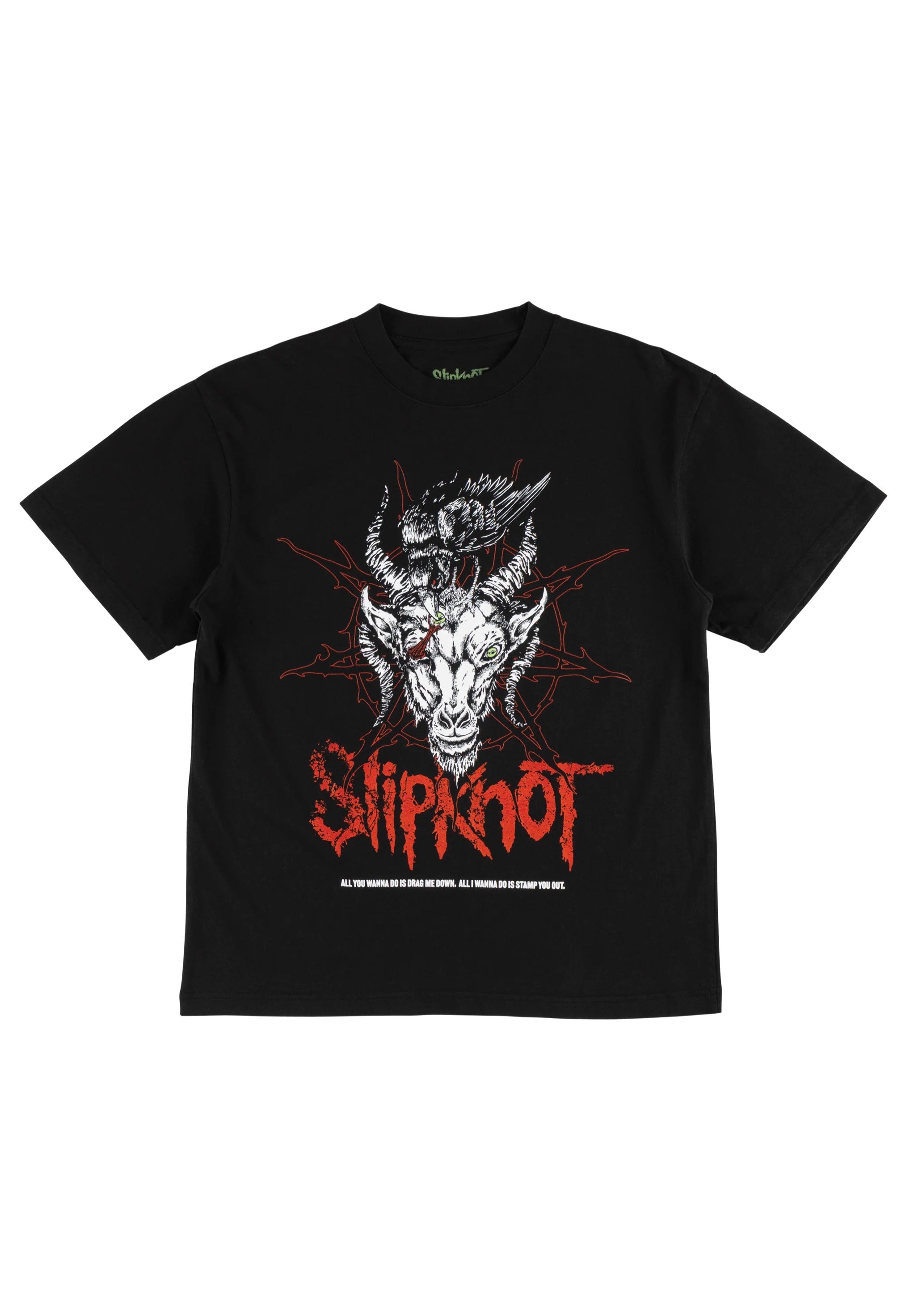 Welcome x Slipknot - Spit It Out Boxy Garment-Dyed Black - T-Shirt | Men-Image