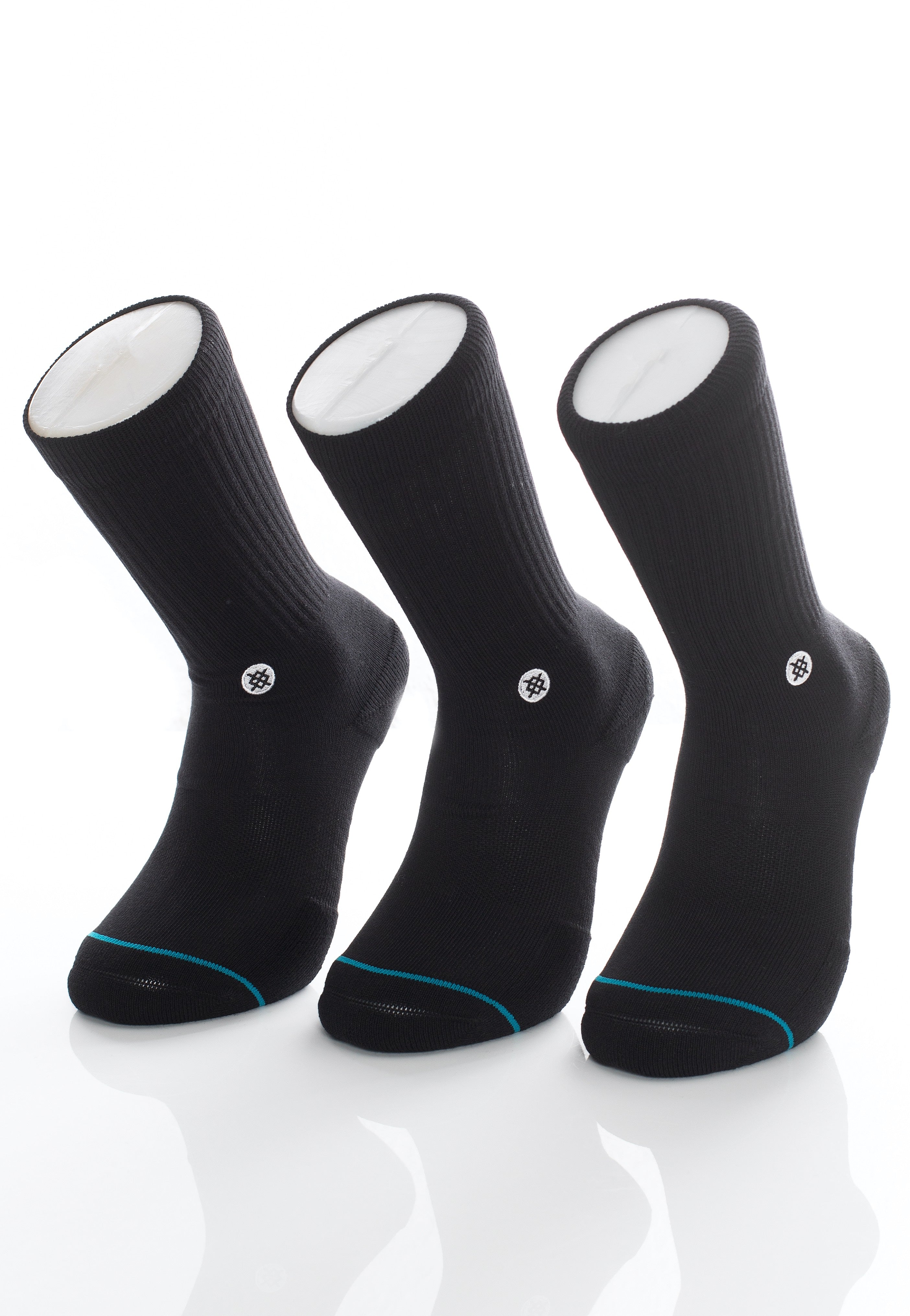 Stance - Icon 3 Pack Black - Socks | Neutral-Image