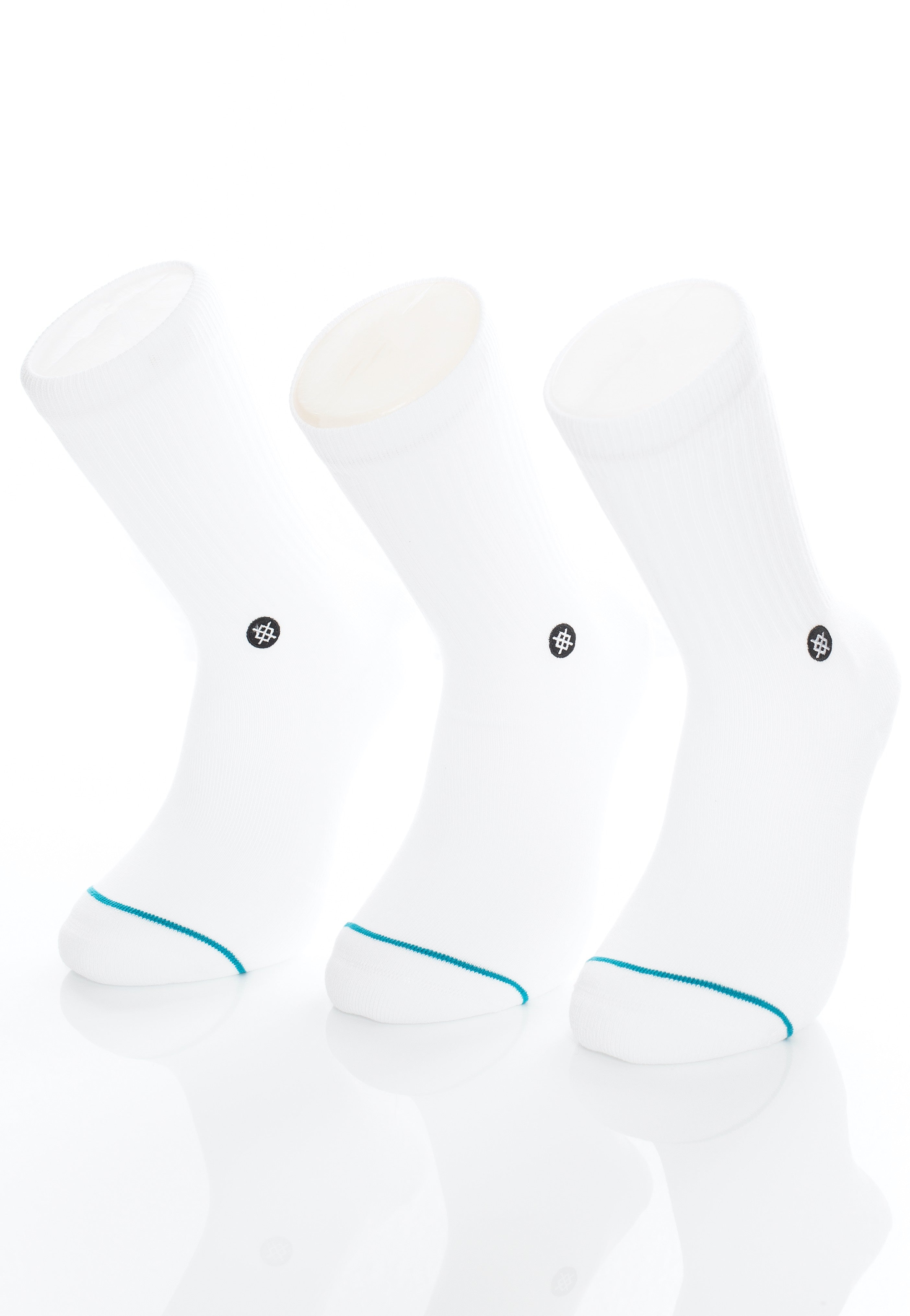 Stance - Icon 3 Pack White - Socks | Neutral-Image