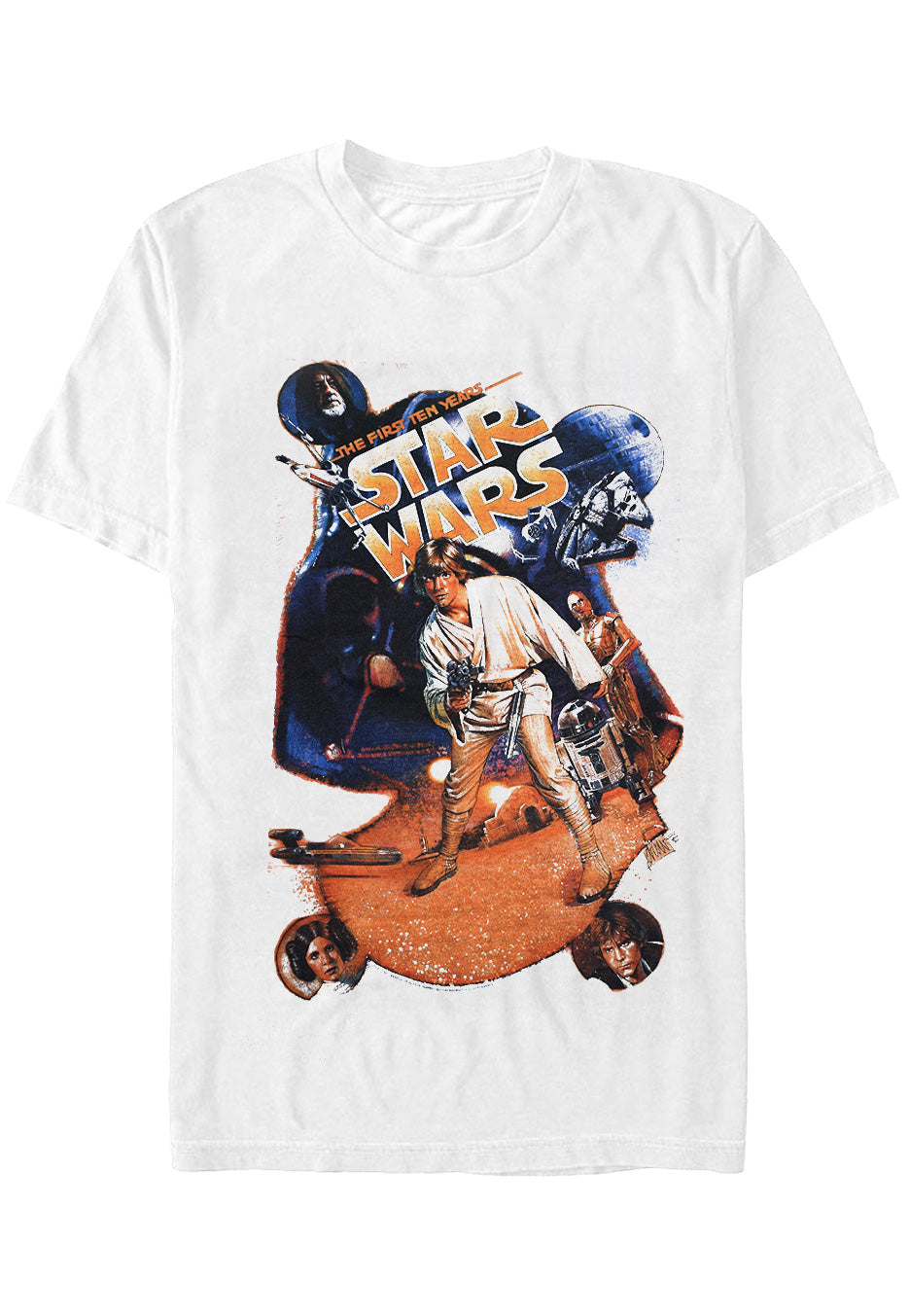 Star Wars Luke Poster White - T-Shirt | Impericon