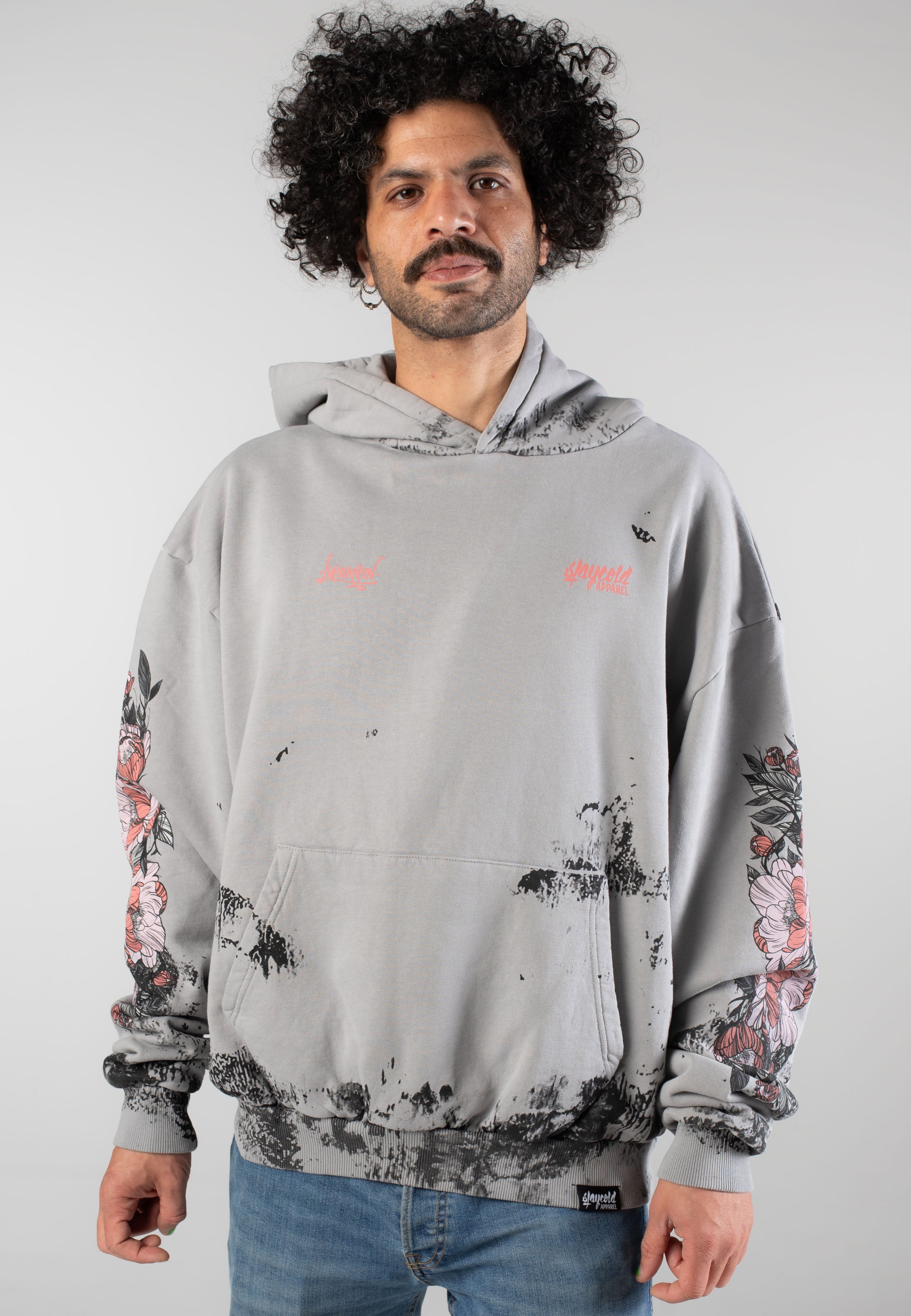 Stay Cold Apparel - Dead Bloom Acid Oversized  - Hoodie | Neutral-Image