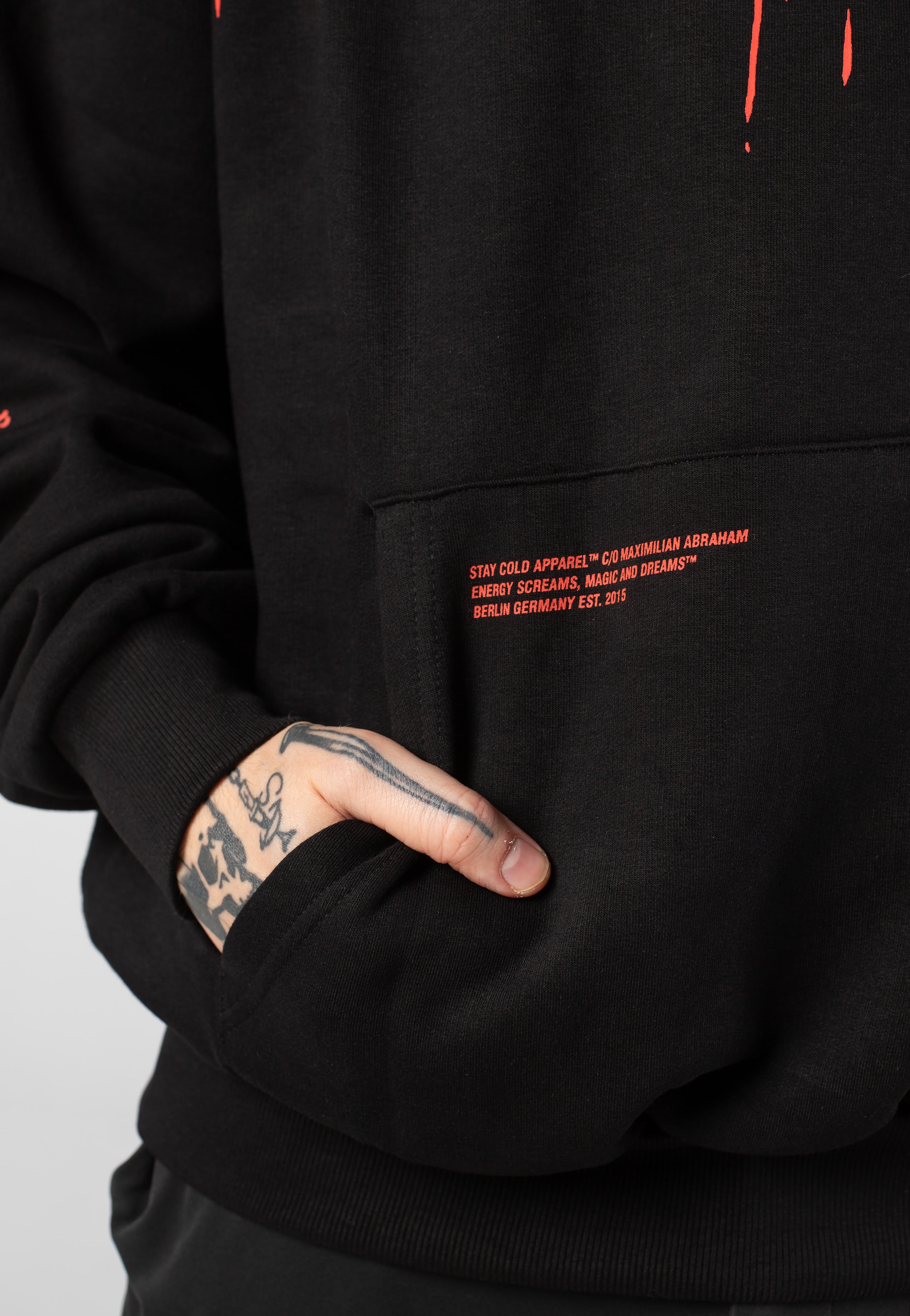 Stay Cold Apparel - Reign Of Blood Heavy Oversized Black - Hoodie | Neutral-Image