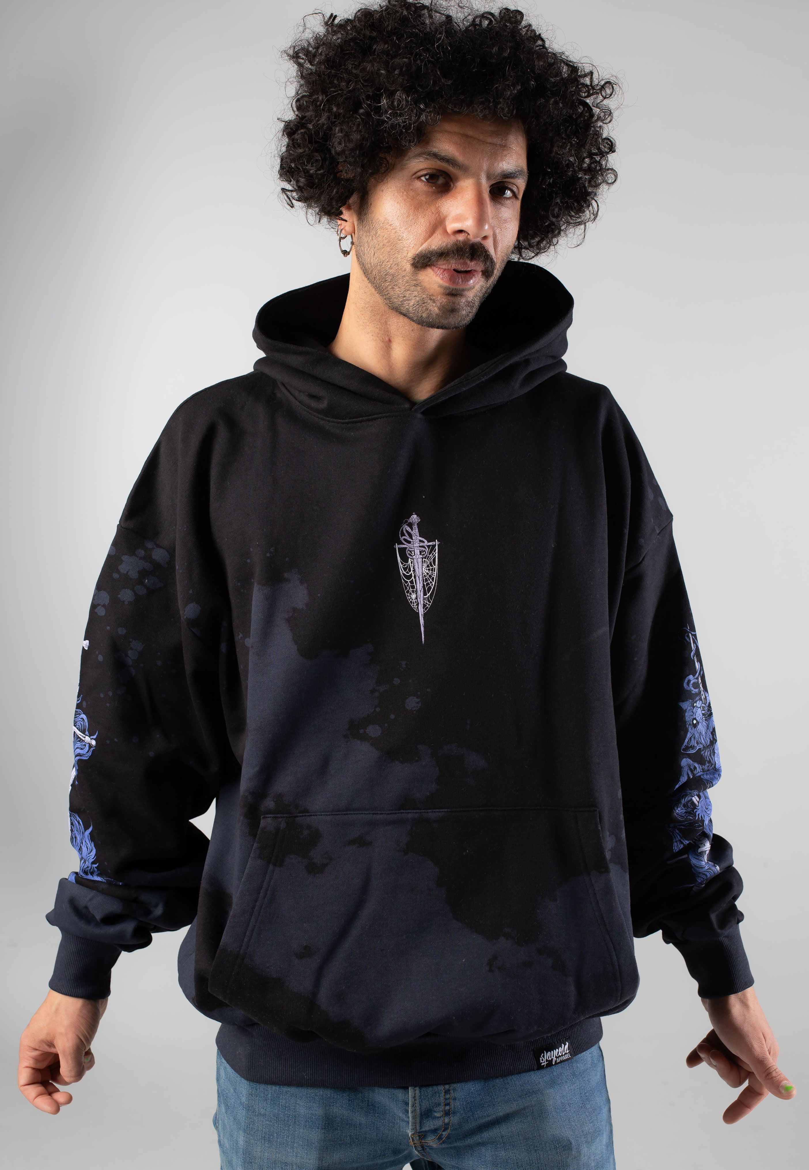 Stay Cold Apparel - Return Of The Dead Customized Oversized Black - Hoodie | Neutral-Image