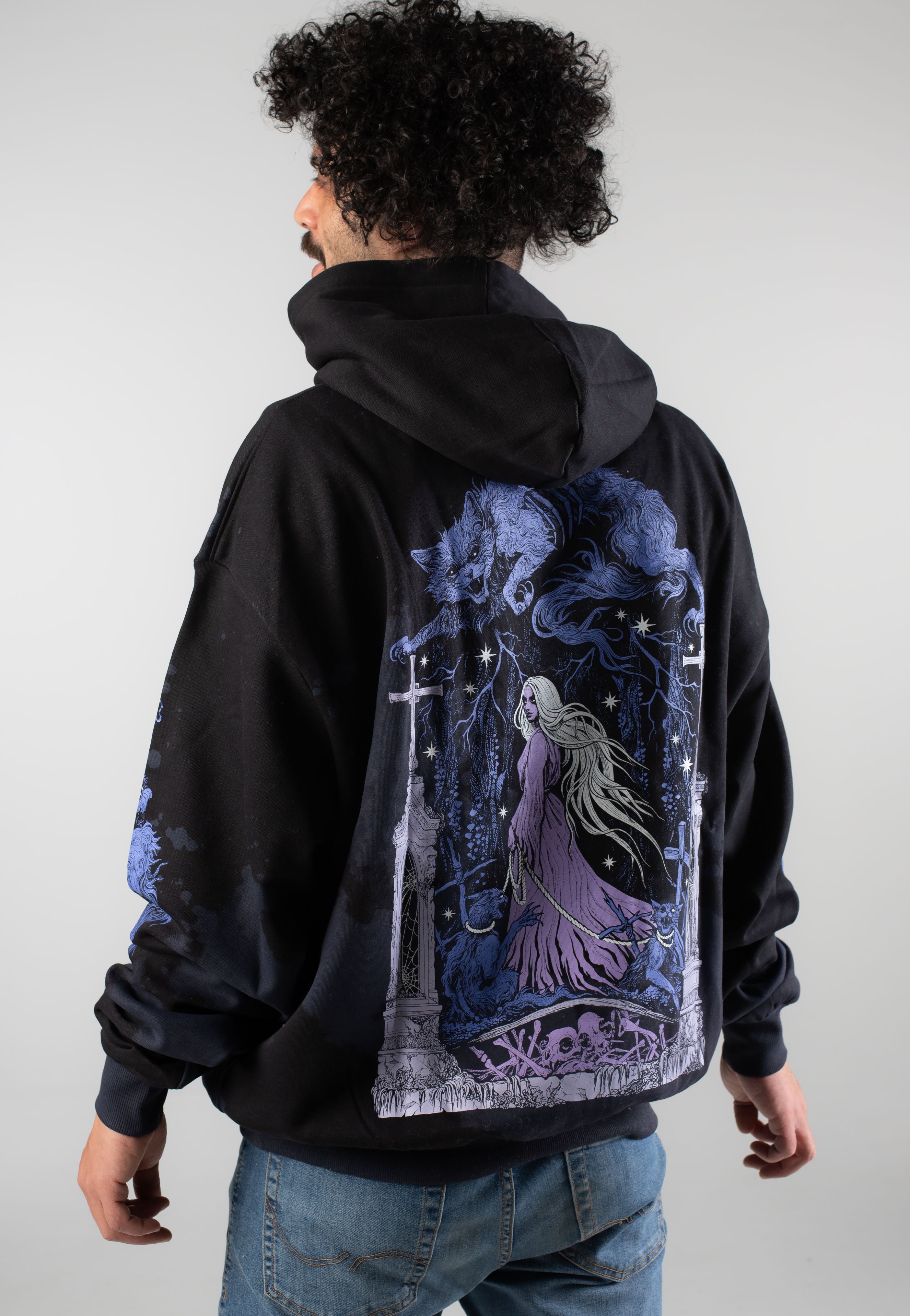Stay Cold Apparel - Return Of The Dead Customized Oversized Black - Hoodie | Neutral-Image