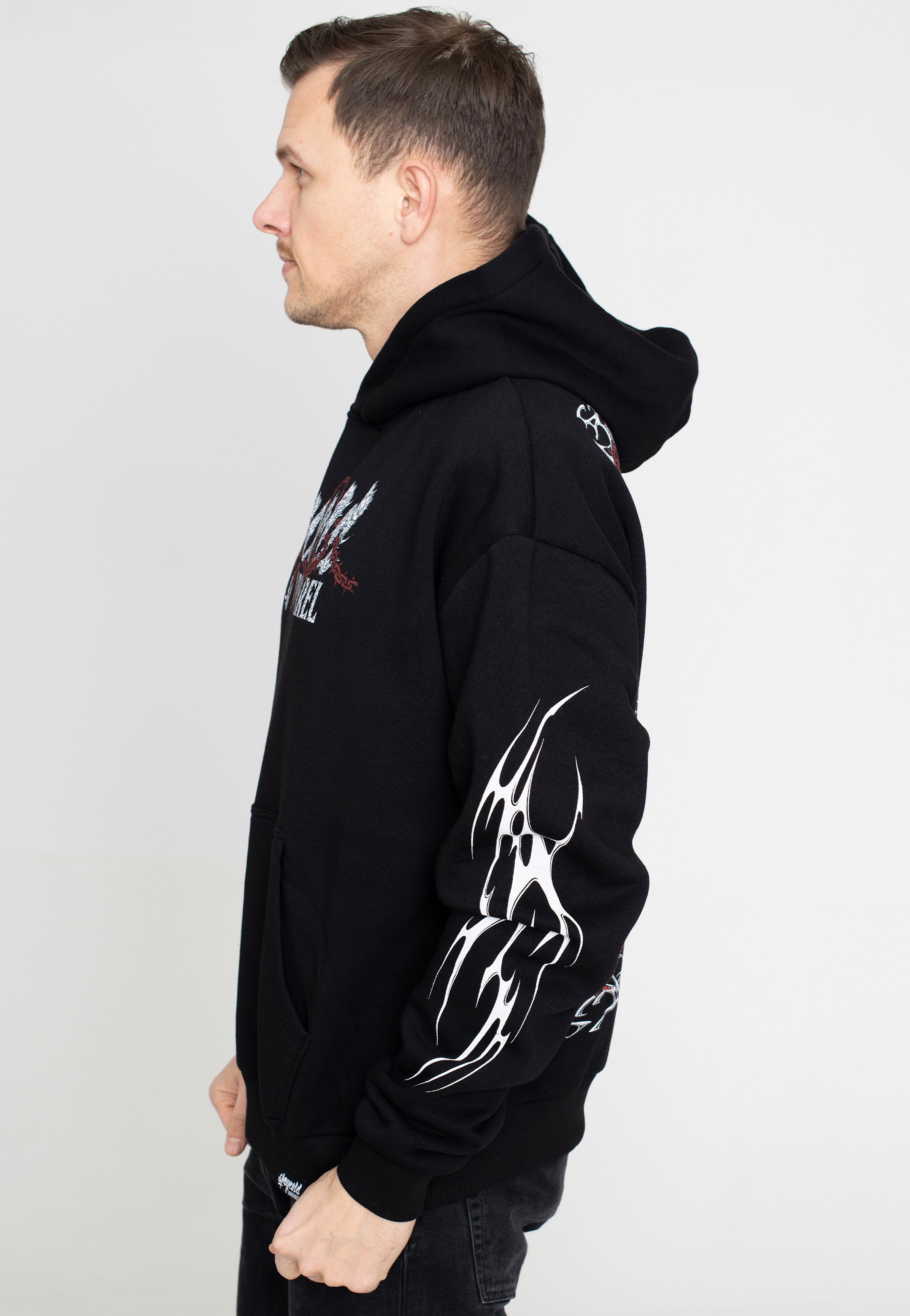 Stay Cold Apparel - The Impaler Oversized Black - Hoodie | Men-Image