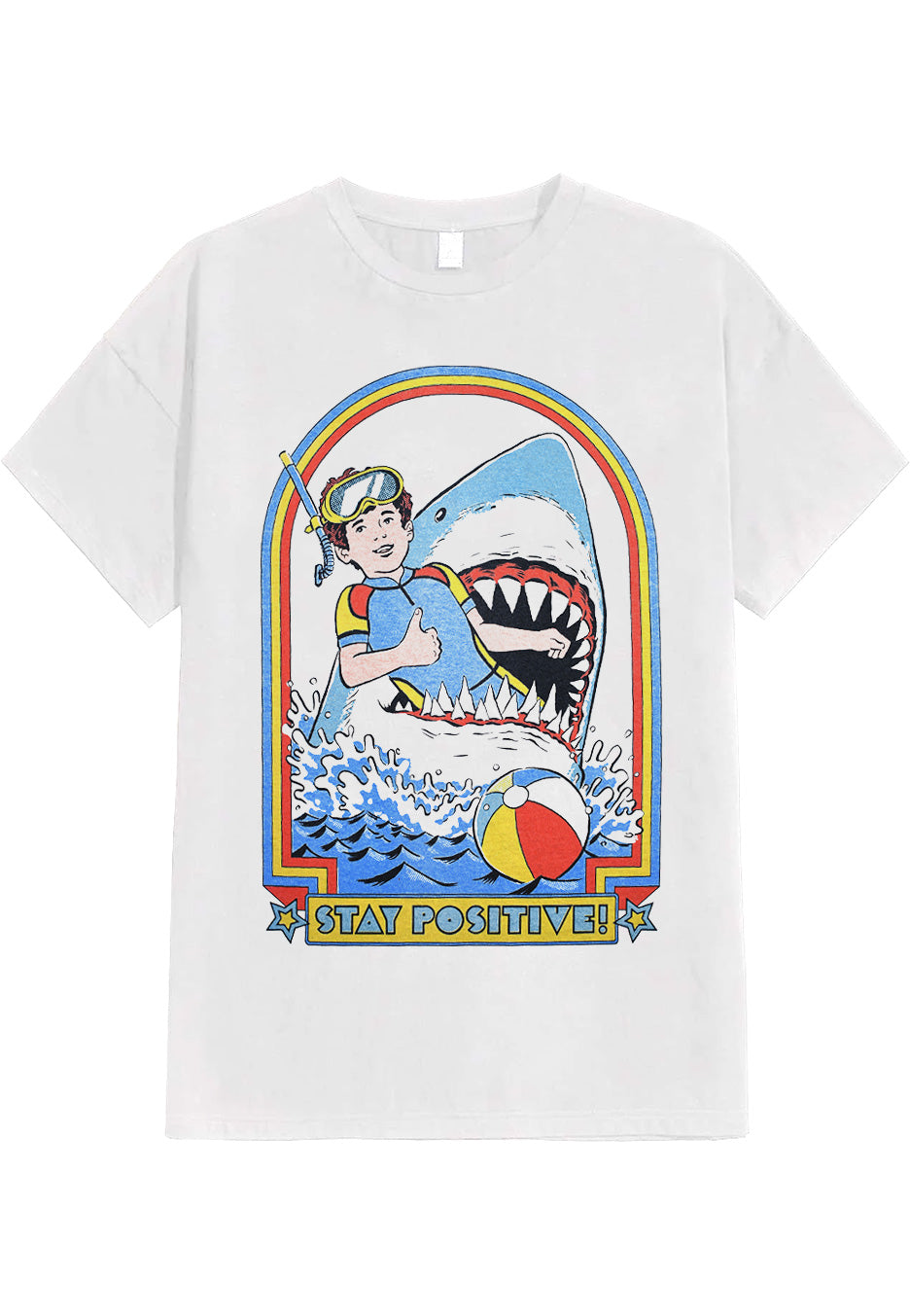 Steven Rhodes - Stay Positive - T-Shirt | Neutral-Image