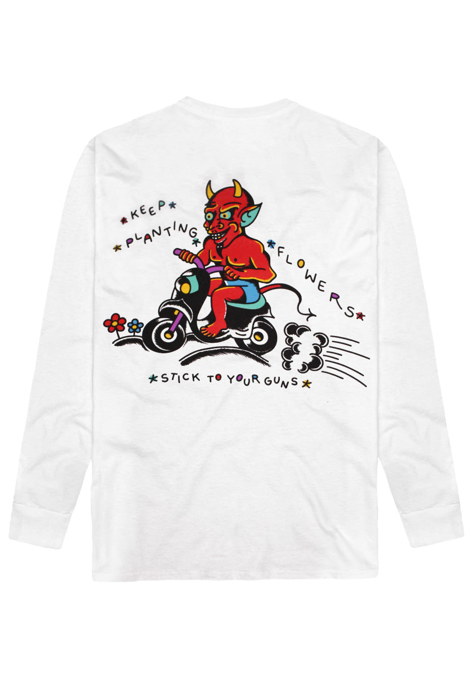 Stick To Your Guns - Devil White - Longsleeve | Neutral-Image