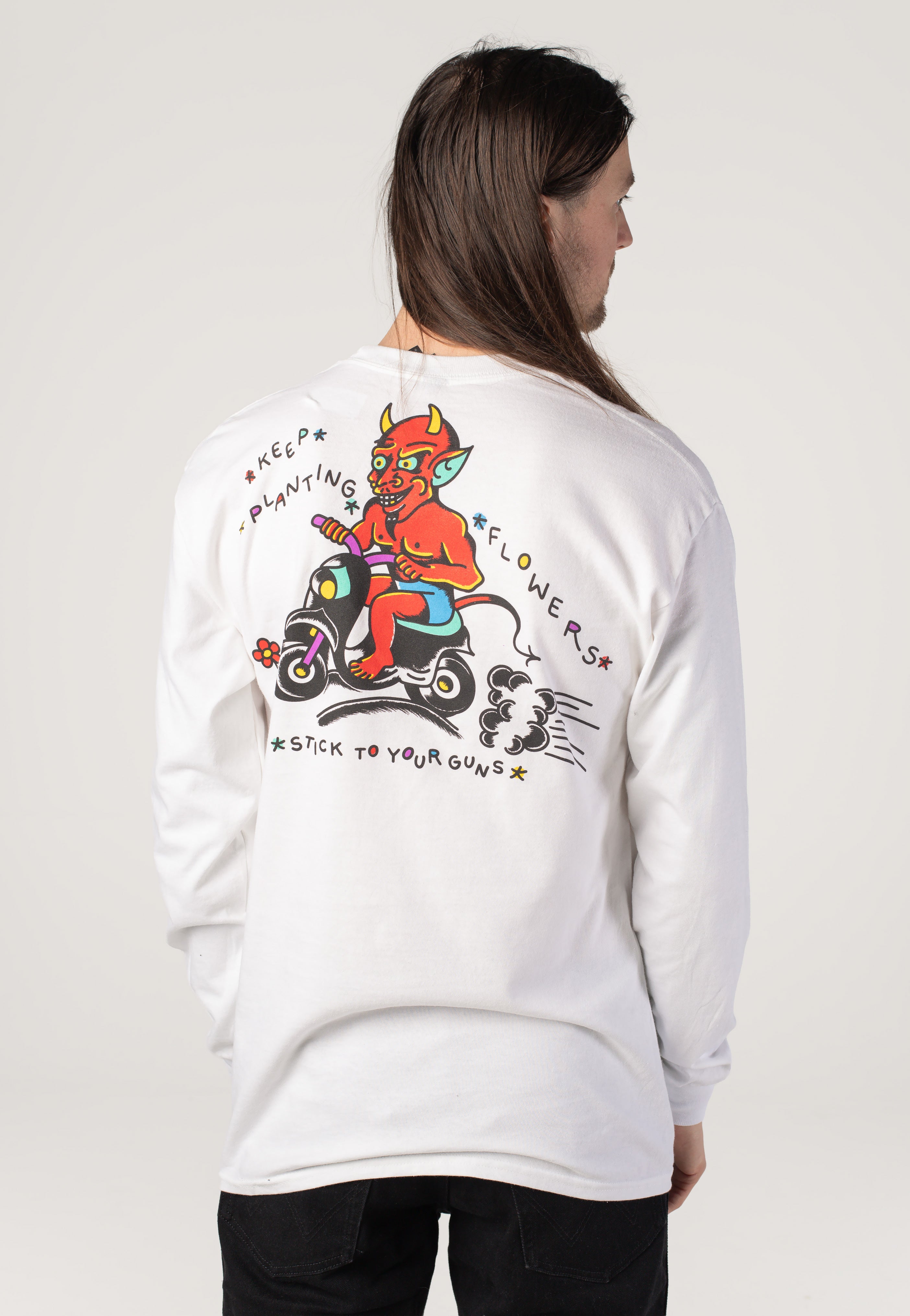 Stick To Your Guns - Devil White - Longsleeve | Neutral-Image
