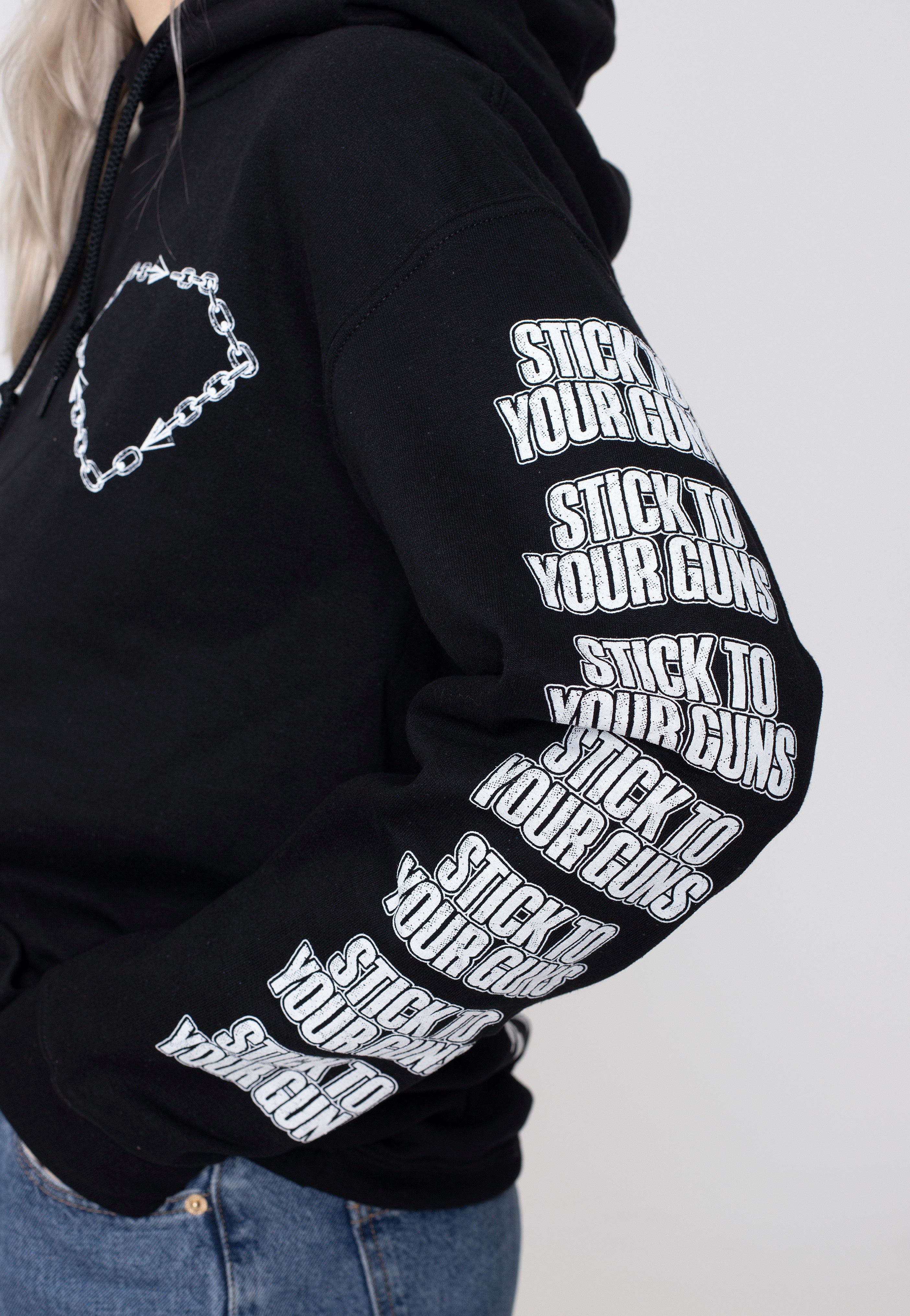 Stick To Your Guns - More Of Us Logo - Hoodie | Women-Image