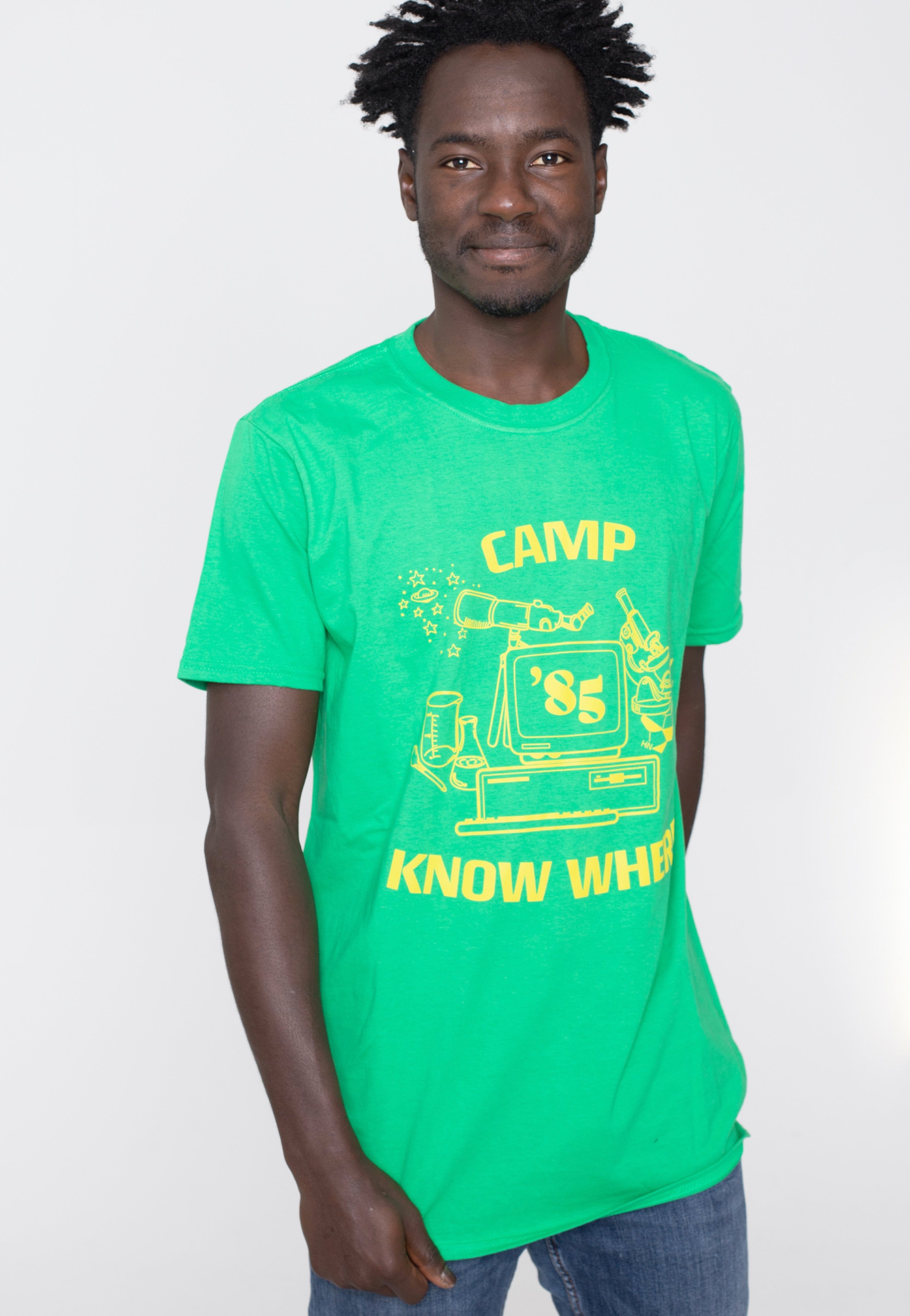 Stranger Things - Camp Know Where Green - T-Shirt | Men-Image