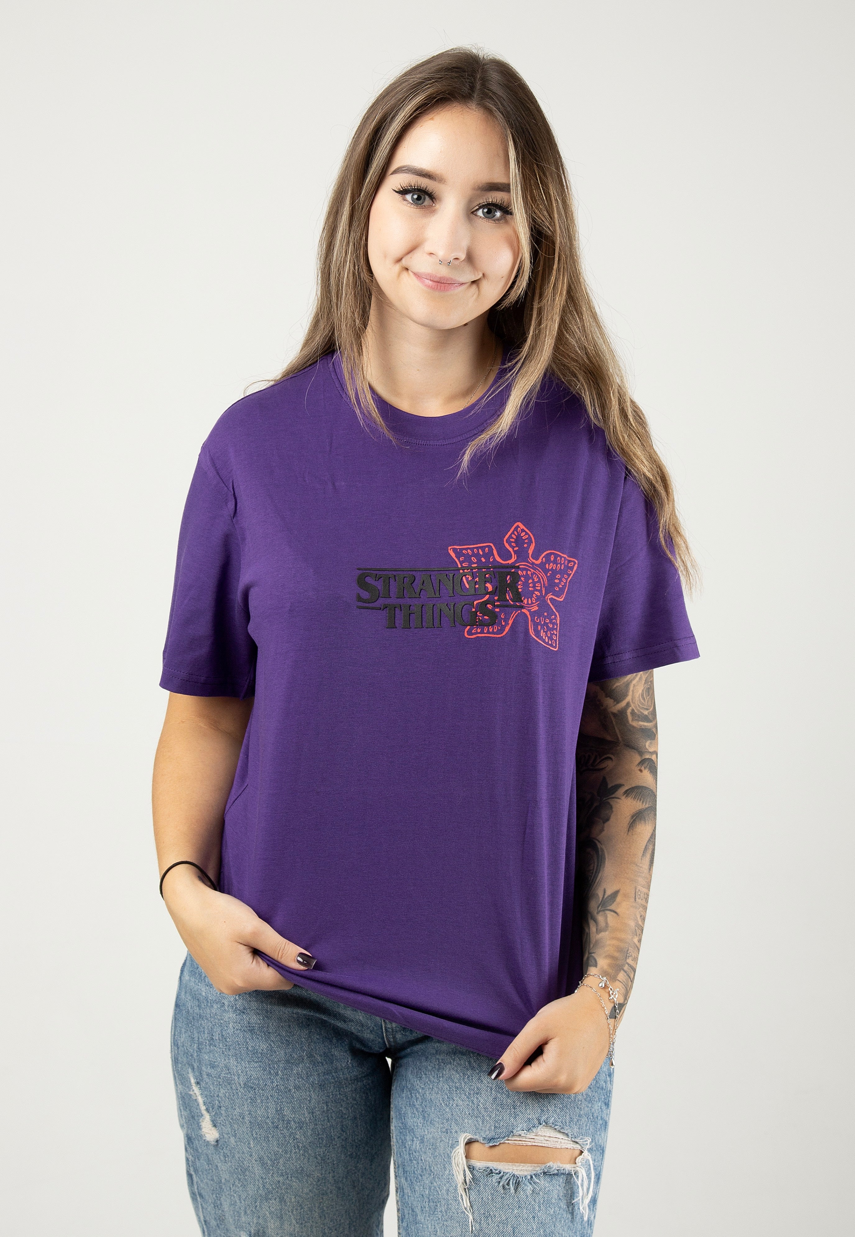 Stranger Things - Demogorgon Purple - T-Shirt | Impericon