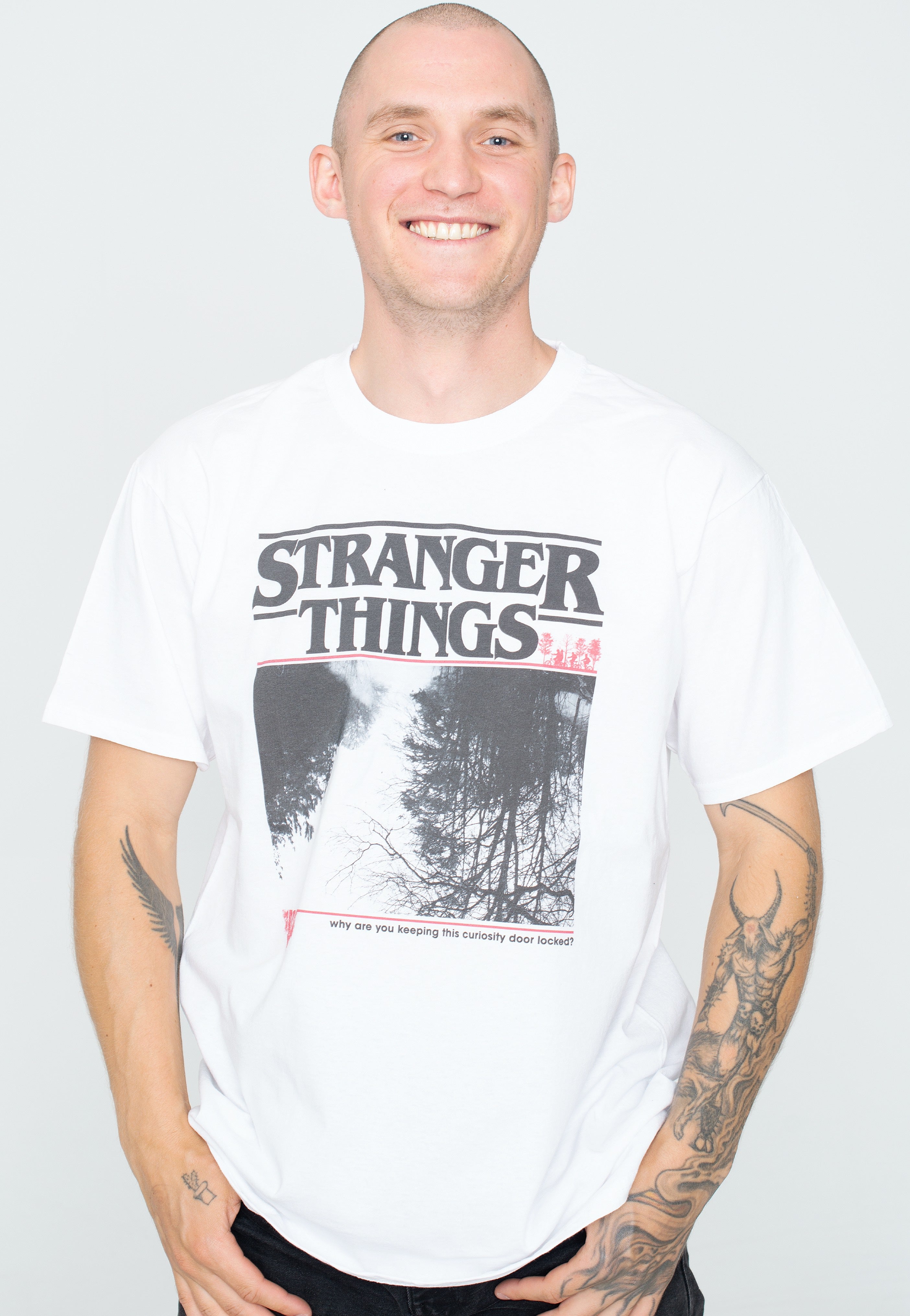 Stranger Things - Upside Photo White - T-Shirt | Men-Image