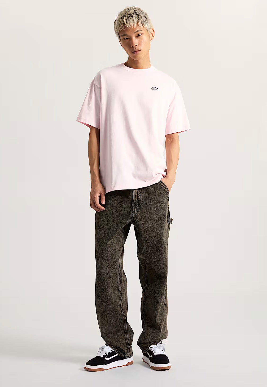 Vans - Style 76 II Loose Pastel Pink - T-Shirt | Men-Image