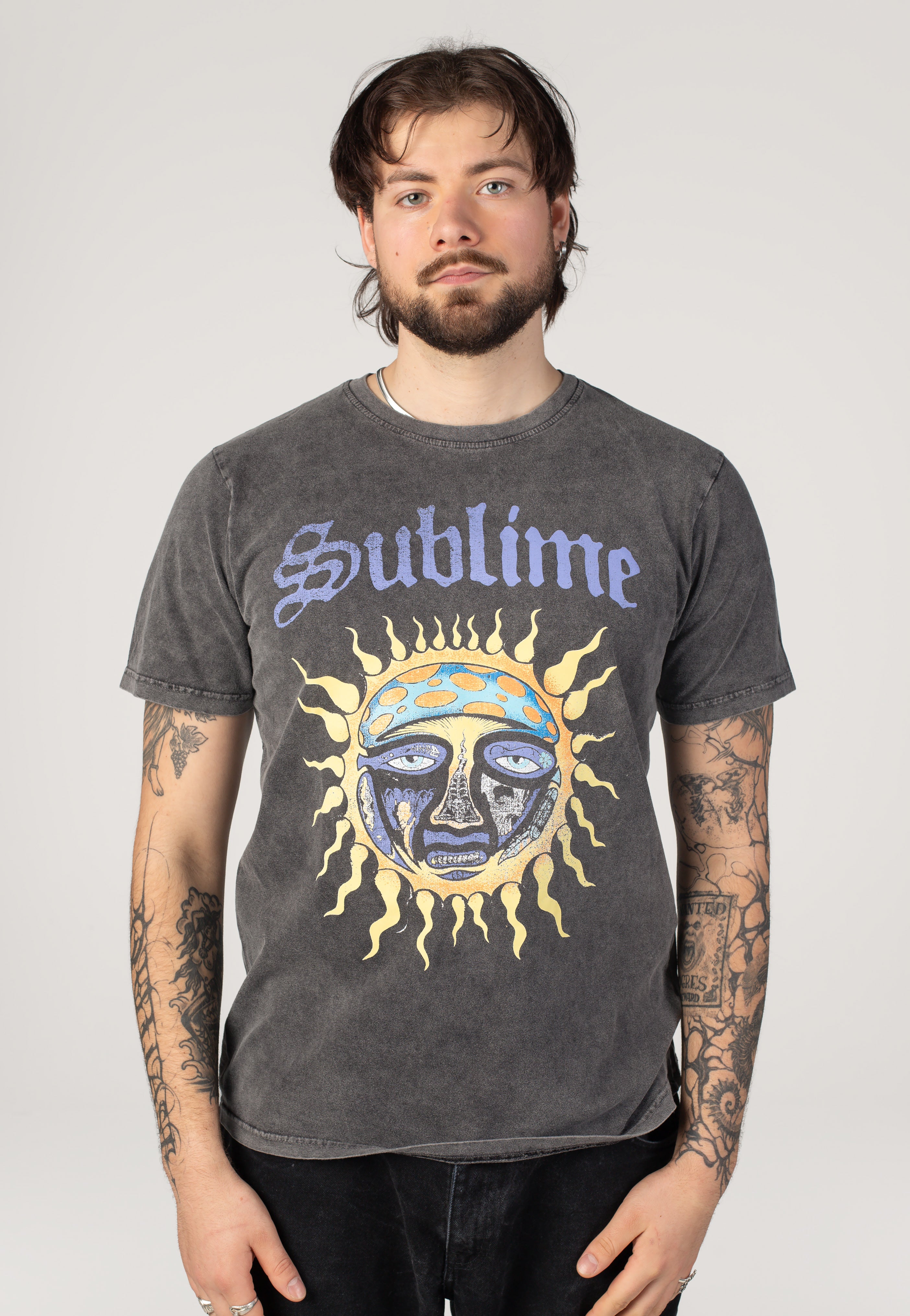 Sublime - Sun Logo Charcoal Stone Washed - T-Shirt | Men-Image