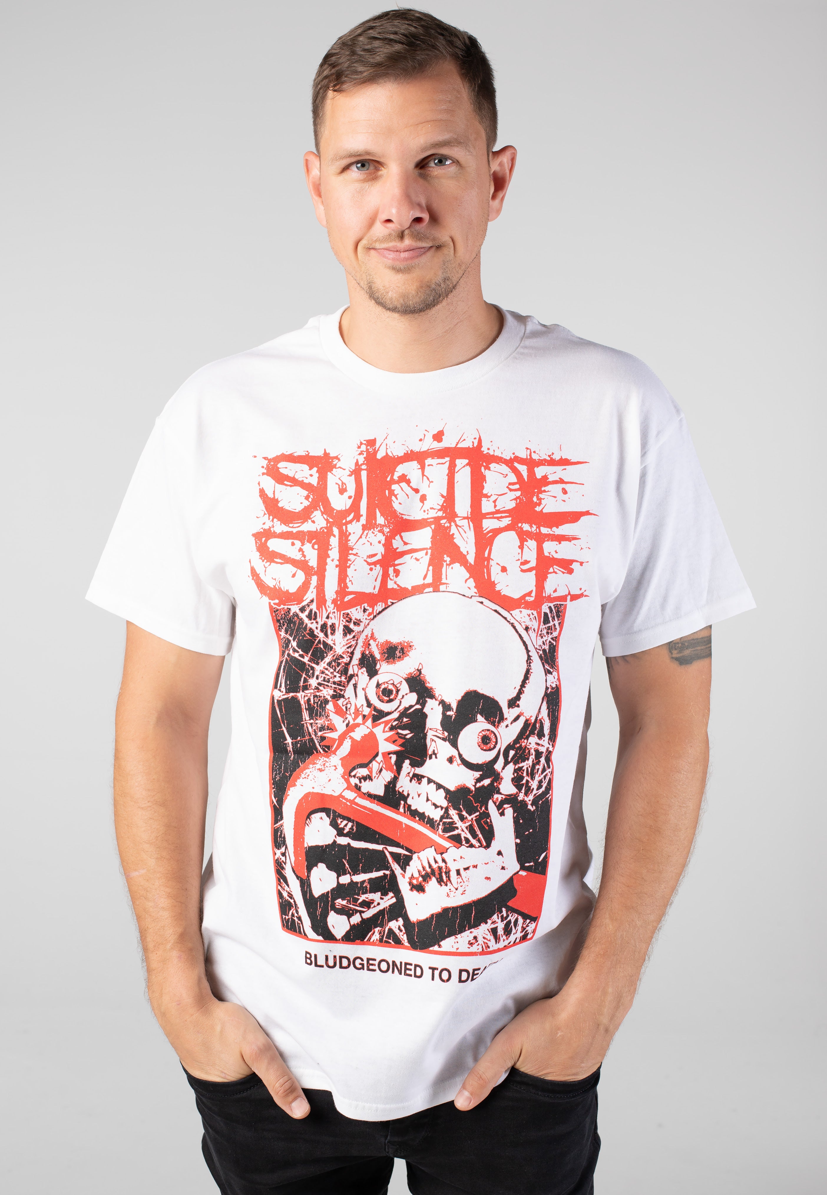 Suicide Silence - Bludgeoned White - T-Shirt