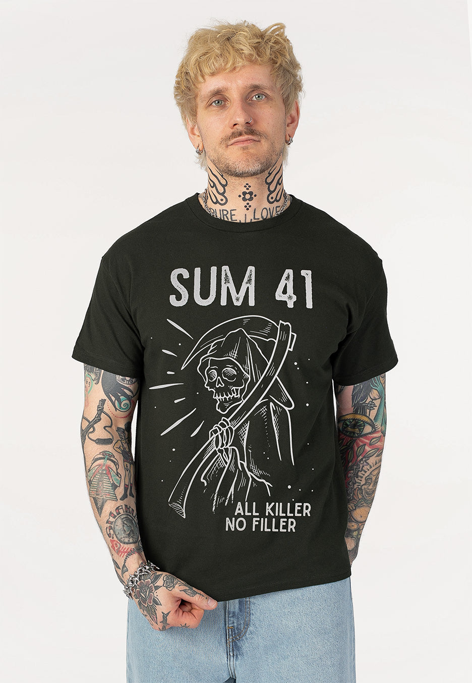 Sum 41 Reaper Green T-Shirt | Men-Image