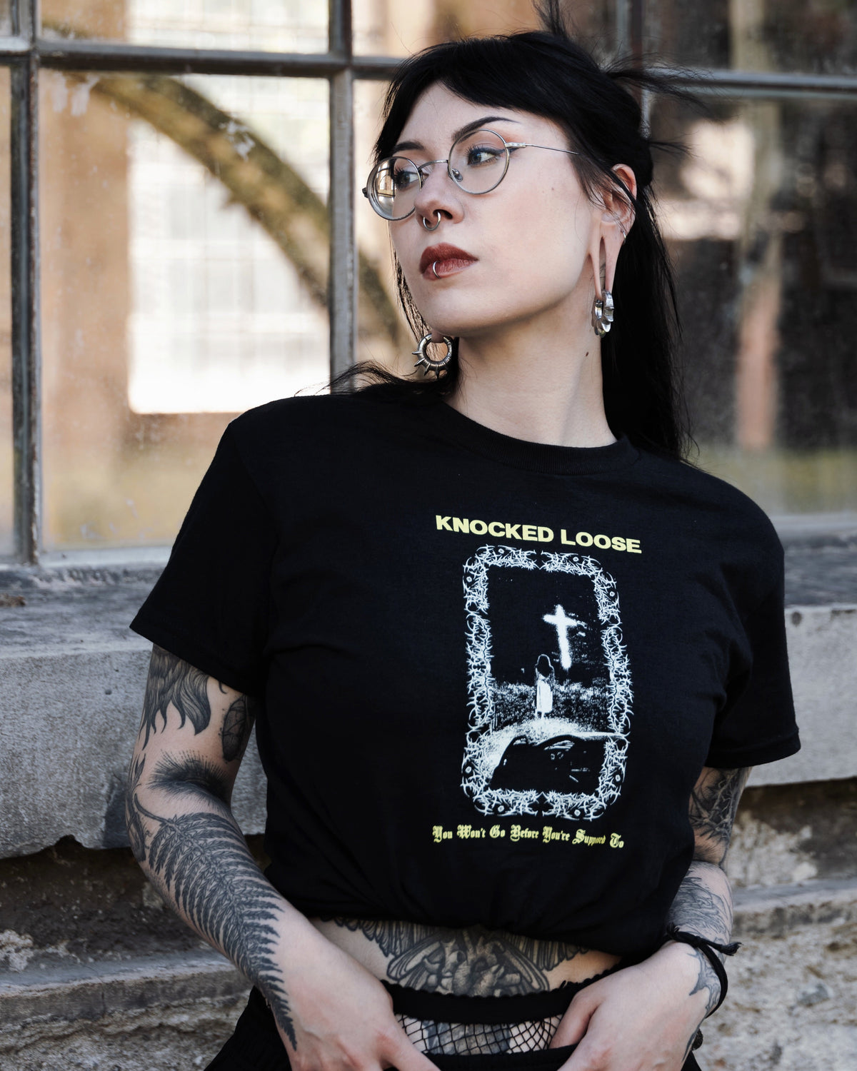 svartura Knocked Loose Merch Look