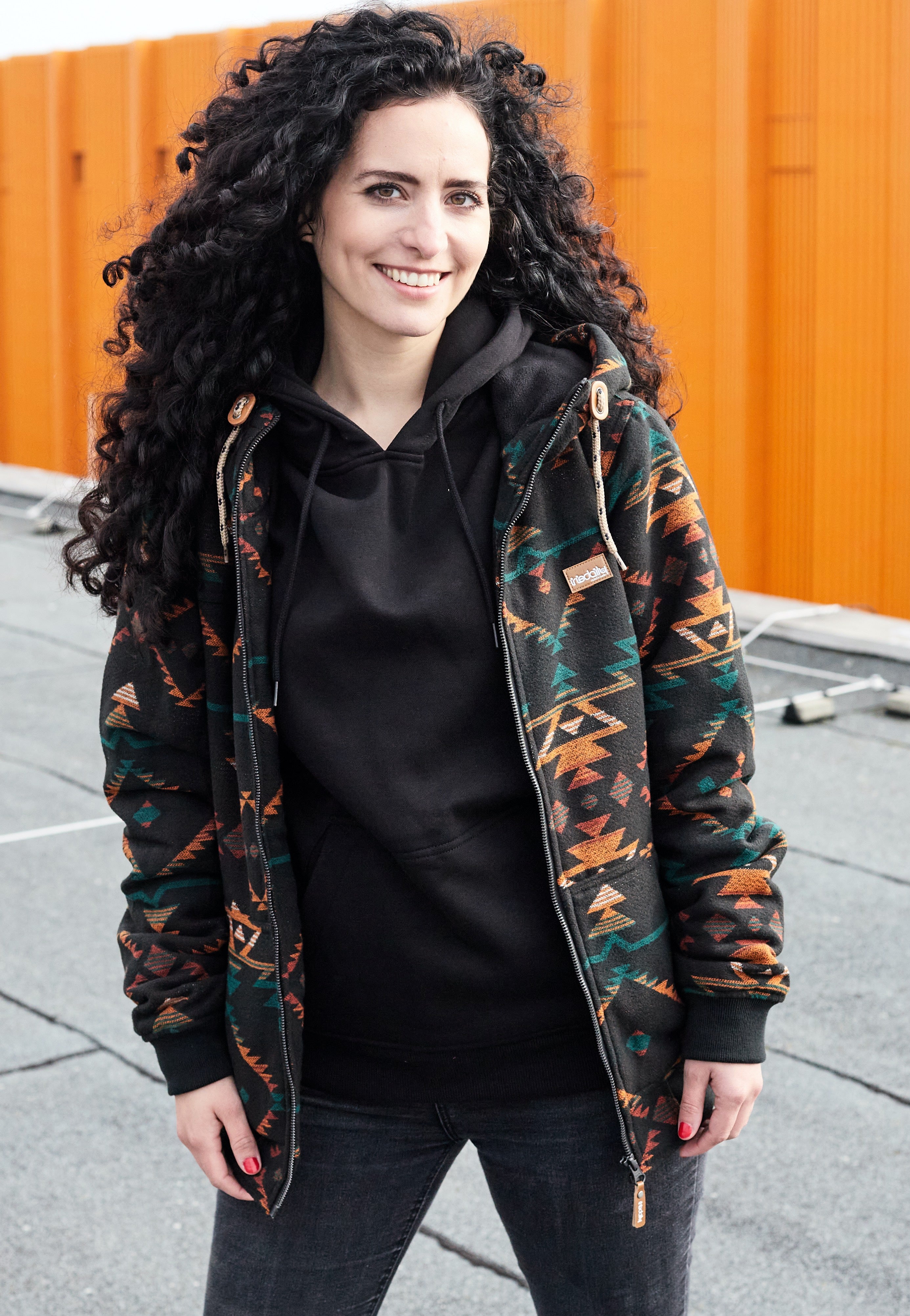 Iriedaily - Santania Hood Petrol Red - Jacket | Women-Image