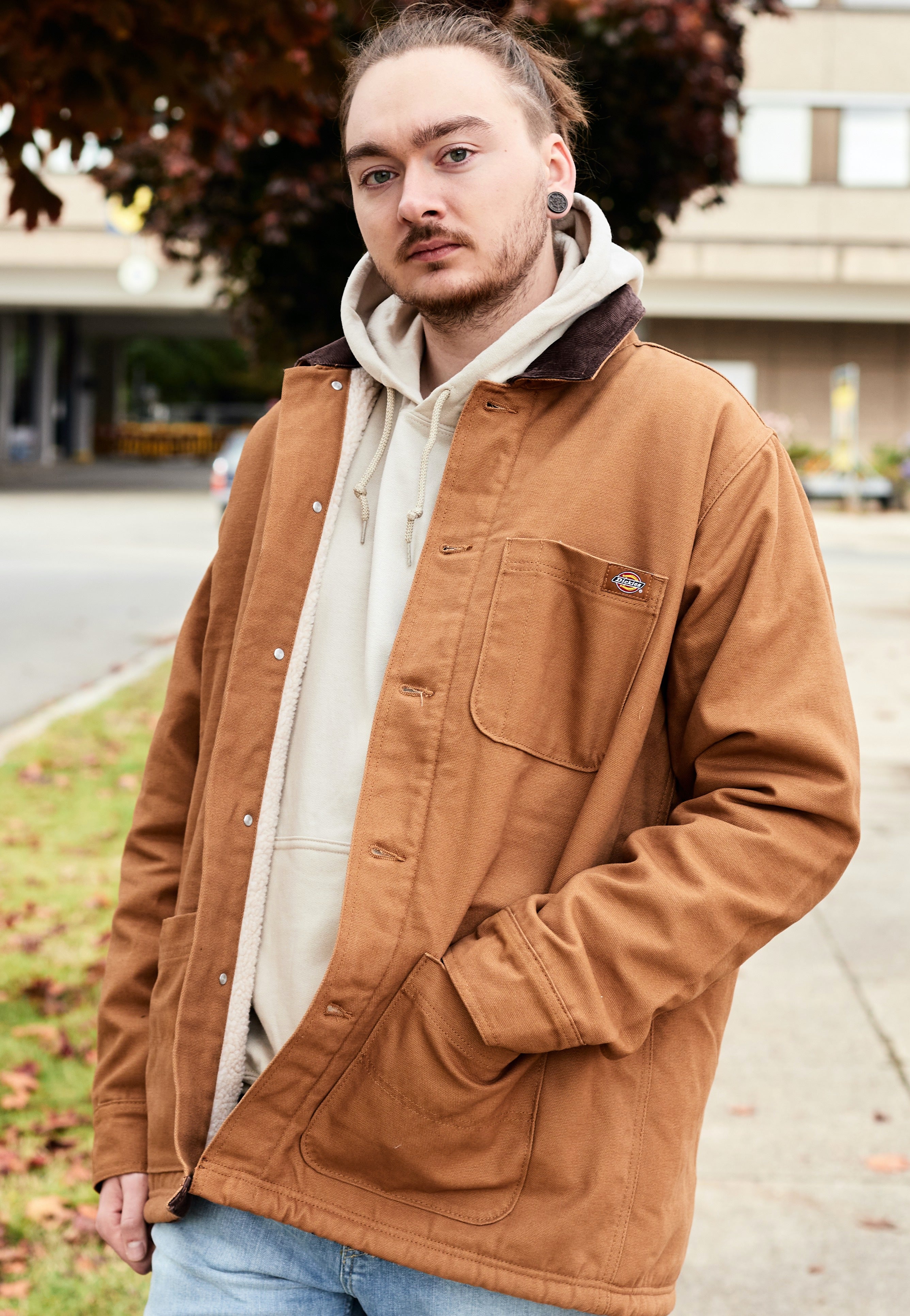 Dickies - Duck Canvas Summer Chore Stone Washed Brown Duck - Jacket | Men-Image