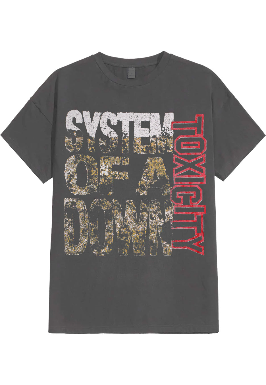 System Of A Down - Toxicity Stack Charcoal - T-Shirt | Neutral-Image