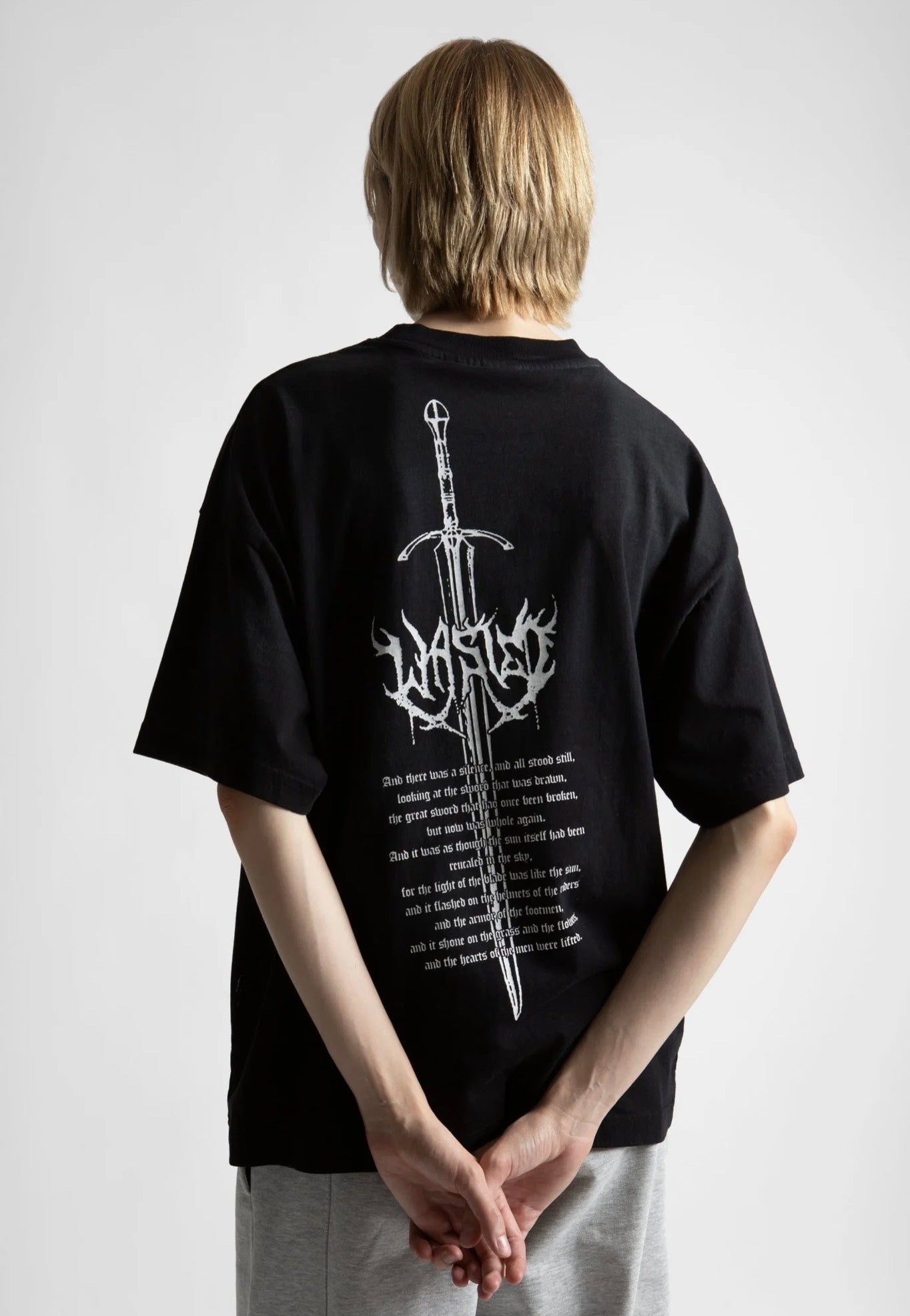 Wasted Paris - Sword Boxy Faded Black - T-Shirt | Women-Image