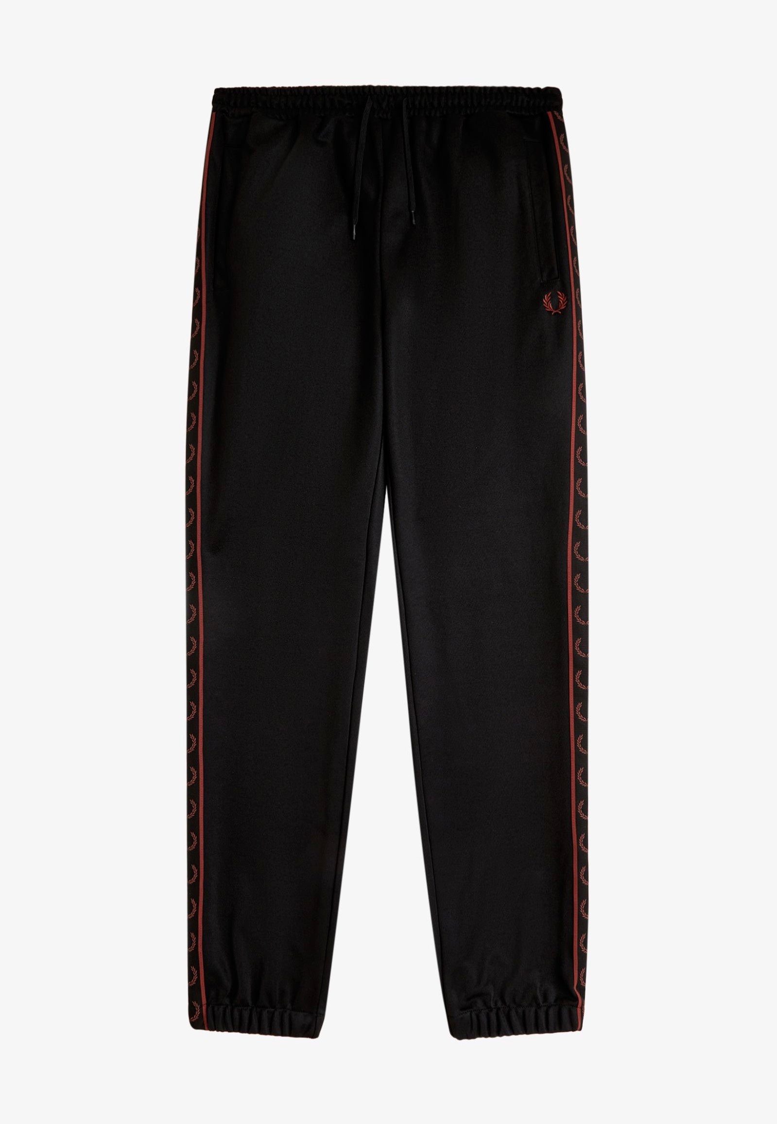 Fred Perry - Contrast Tape Track Black - Sweat Pants | Men-Image