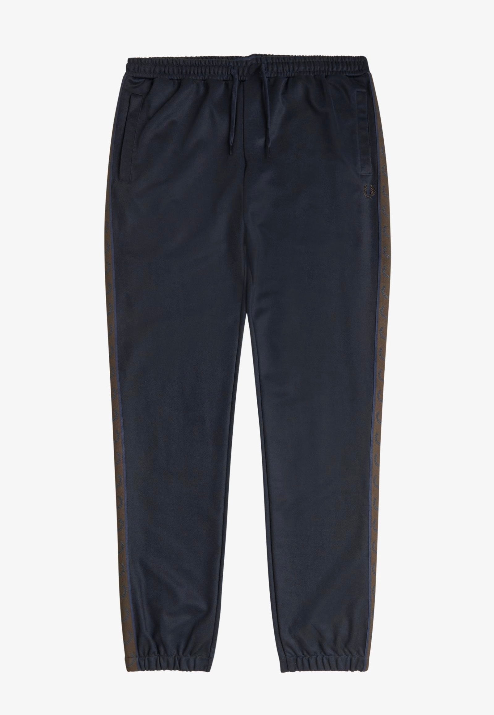 Fred Perry - Contrast Tape Track Navy/Burnt Tobacco - Sweat Pants | Men-Image