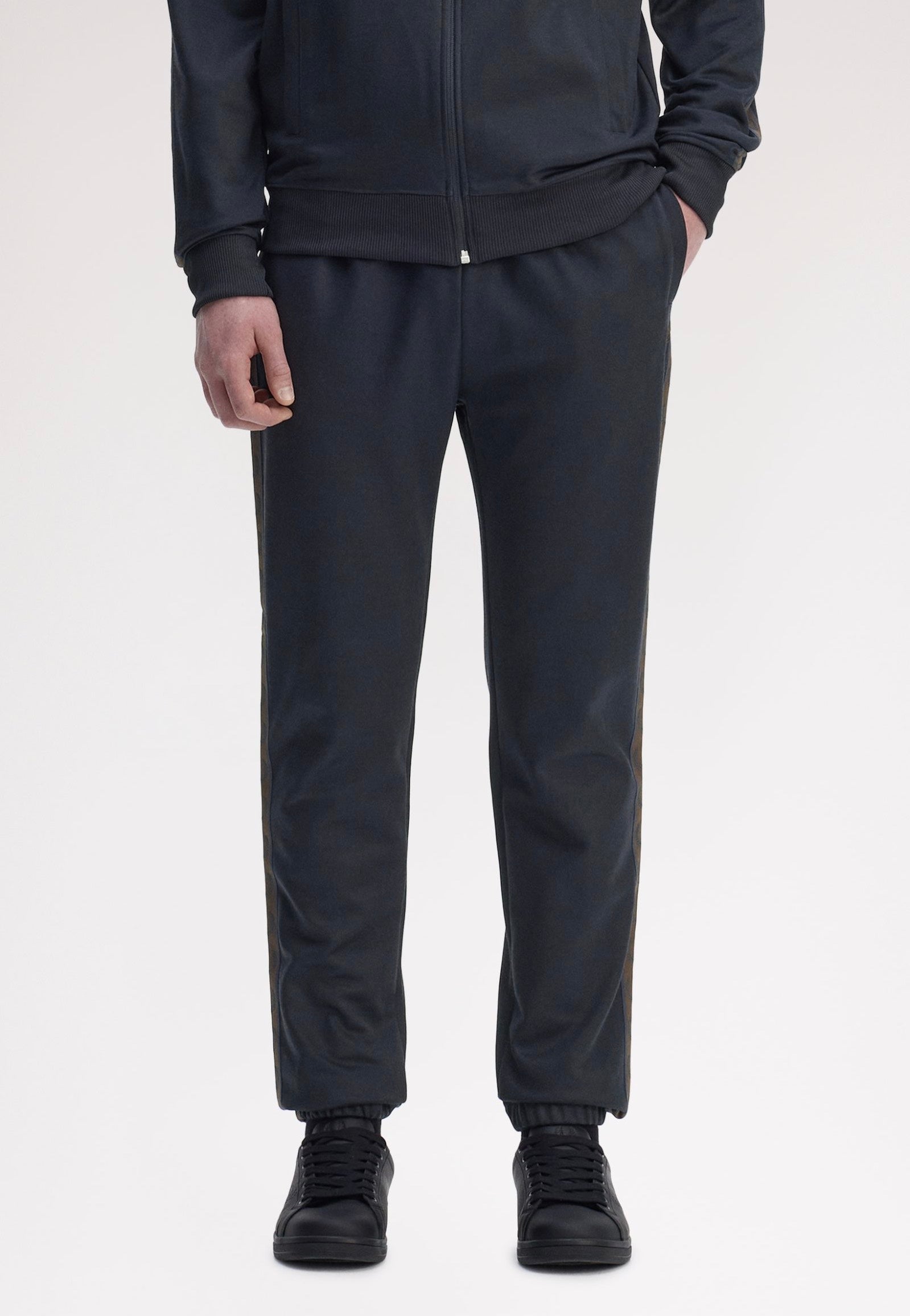 Fred Perry - Contrast Tape Track Navy/Burnt Tobacco - Sweat Pants | Men-Image