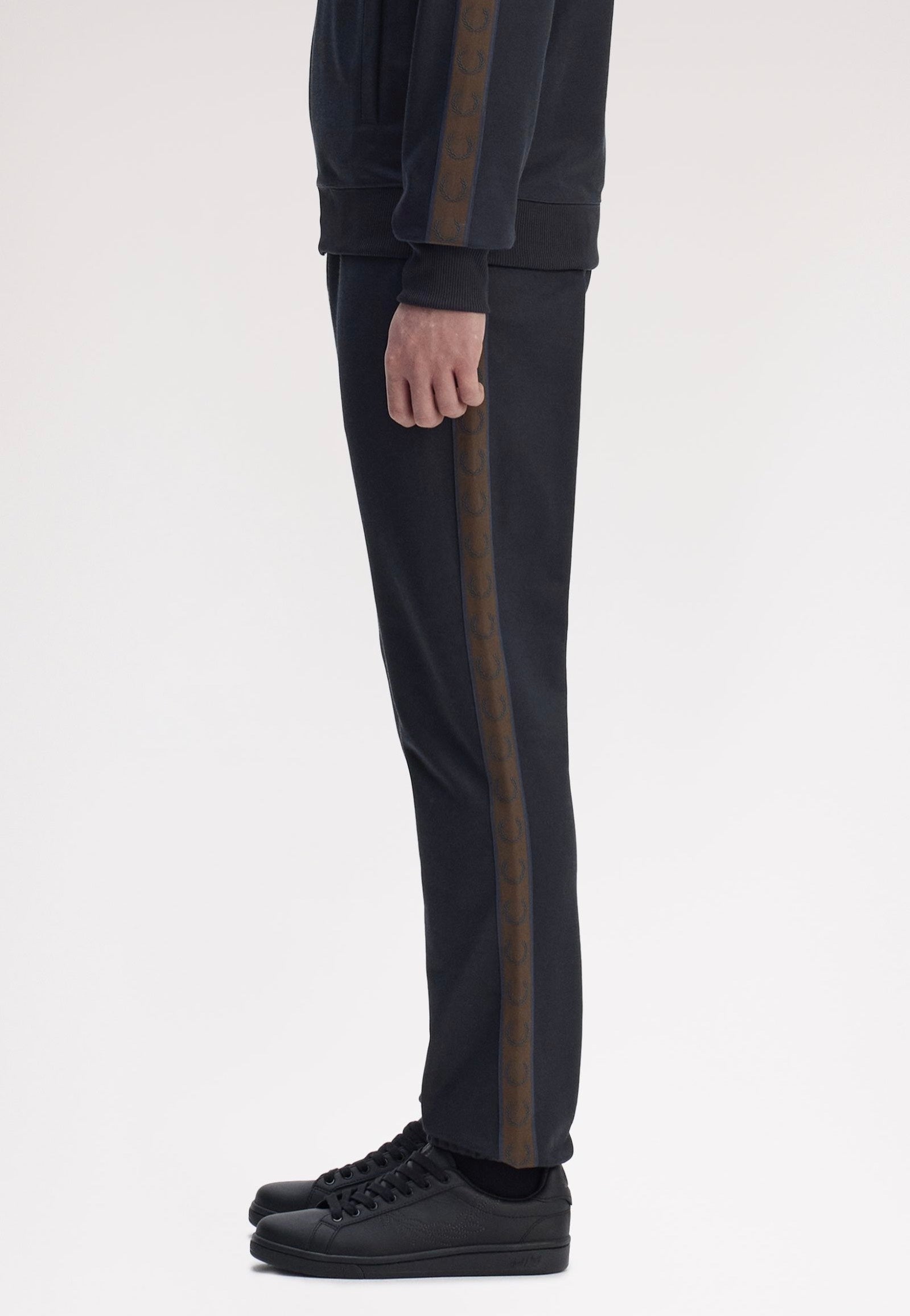 Fred Perry - Contrast Tape Track Navy/Burnt Tobacco - Sweat Pants | Men-Image