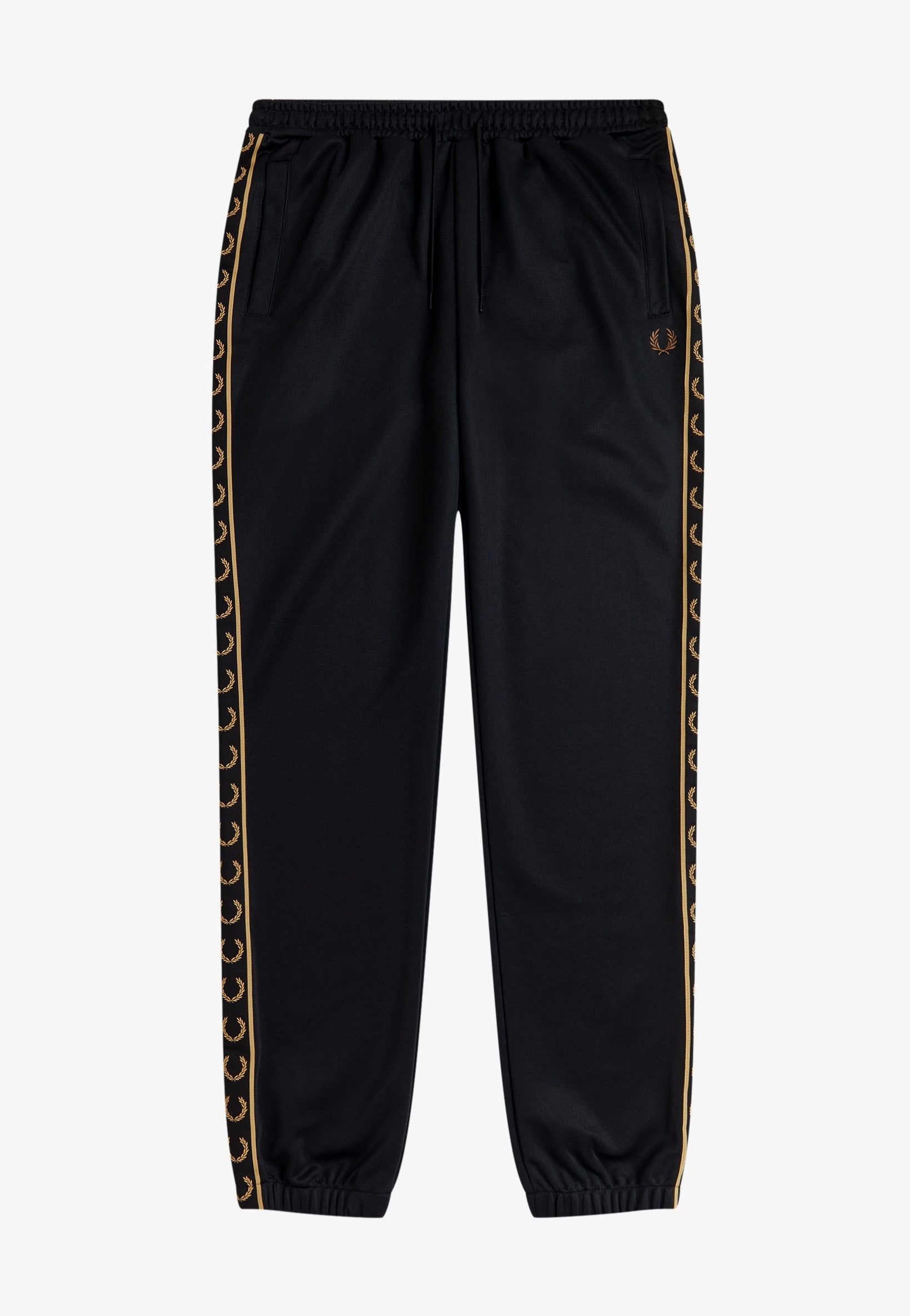Fred Perry - Contrast Tape Black/Champagne - Sweat Pants | Men-Image