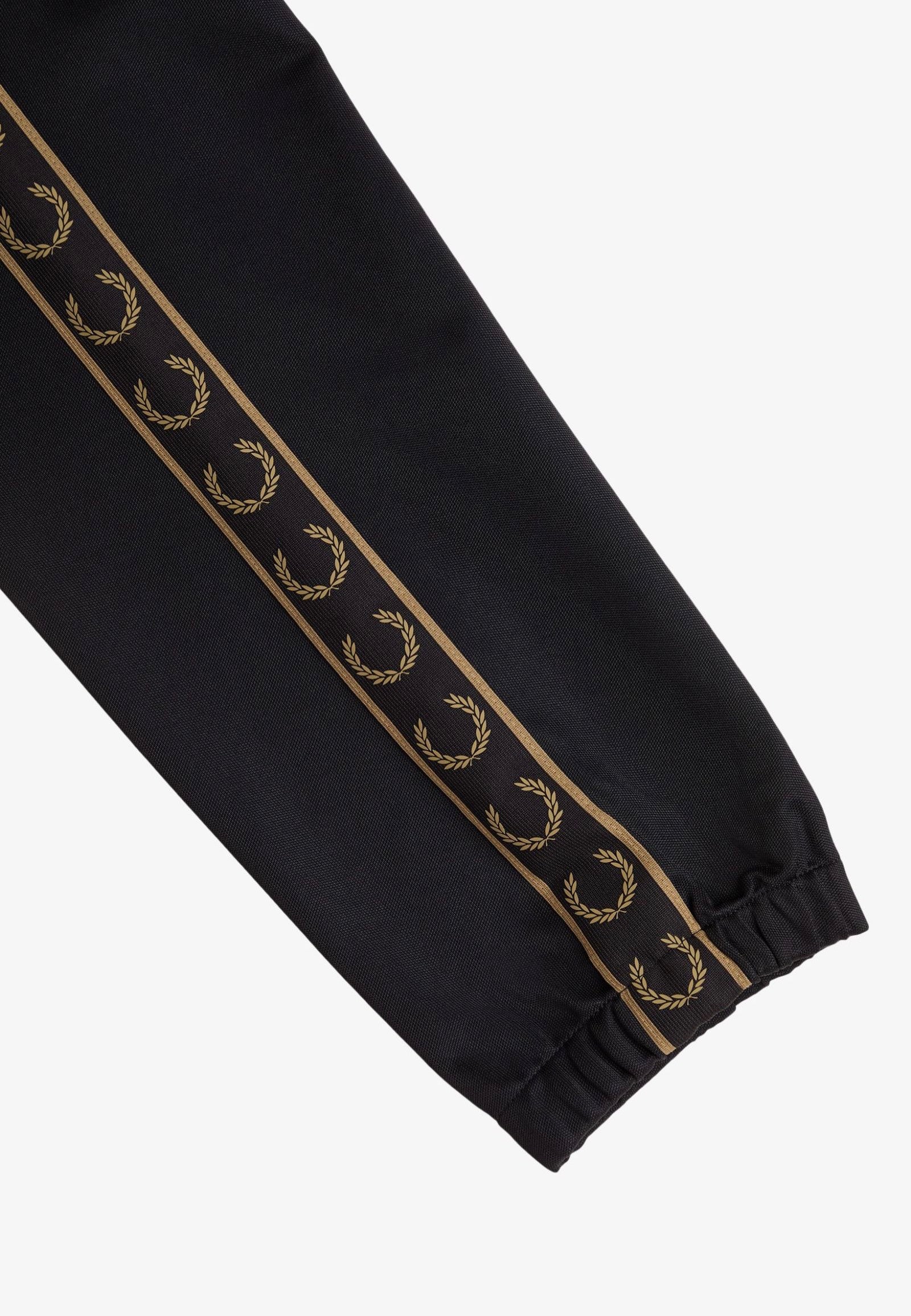 Fred Perry - Contrast Tape Track Black/Shadedstone - Sweat Pants | Men-Image