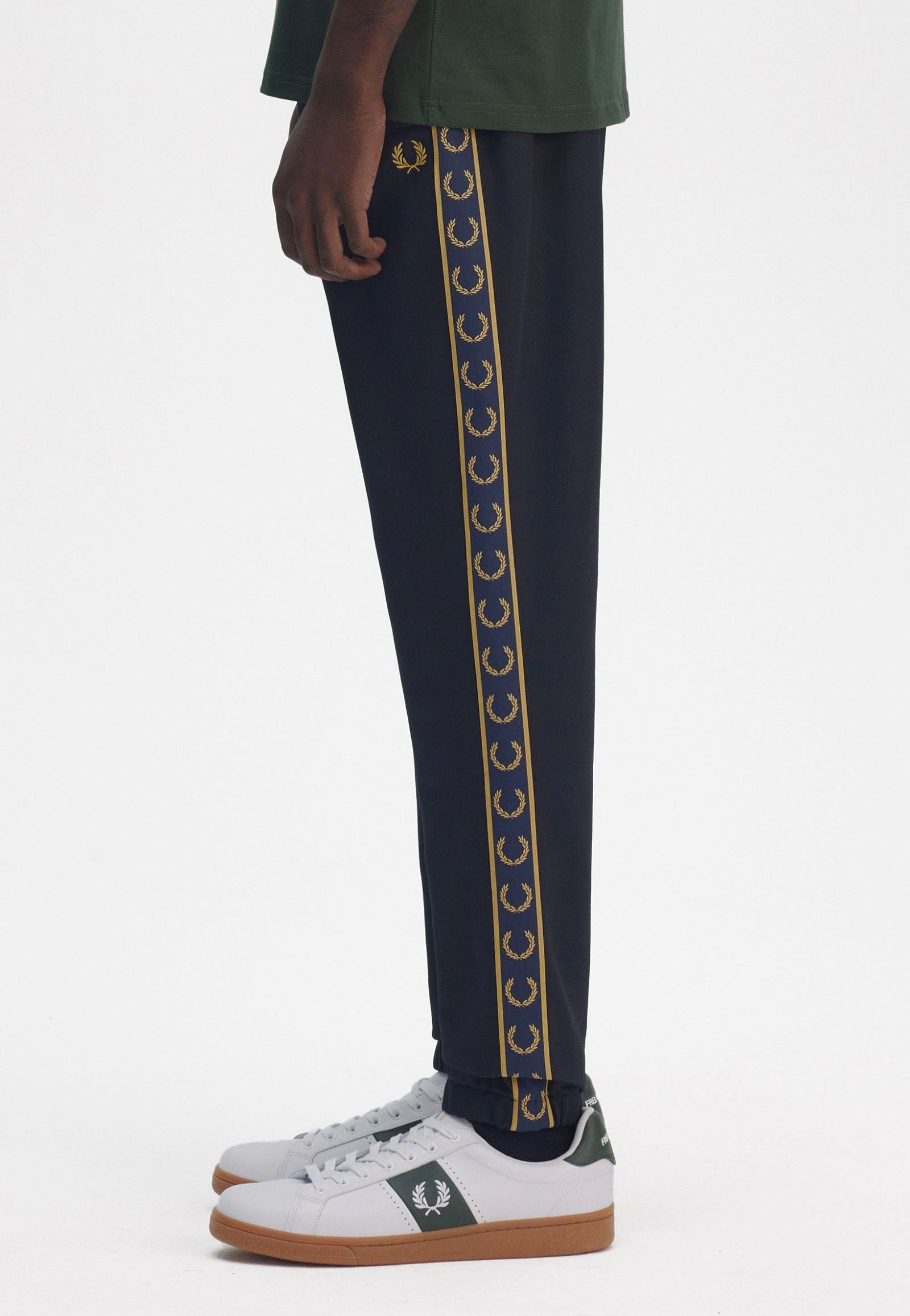 Fred Perry - Contrast Tape Track Navy/Honeycomb - Pants | Men-Image