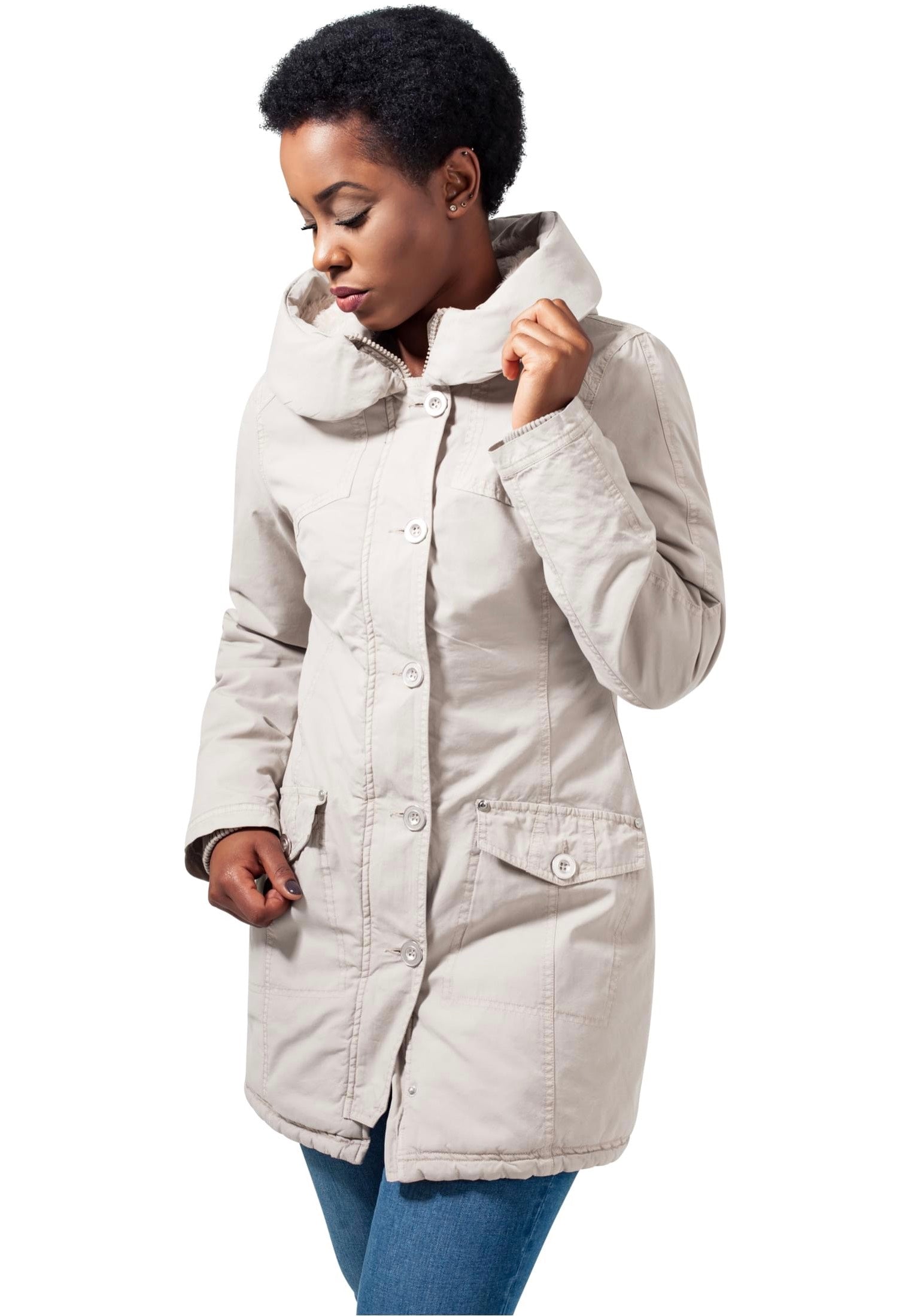 Urban Classics - Garment Washed Sand - Jacket | Women-Image