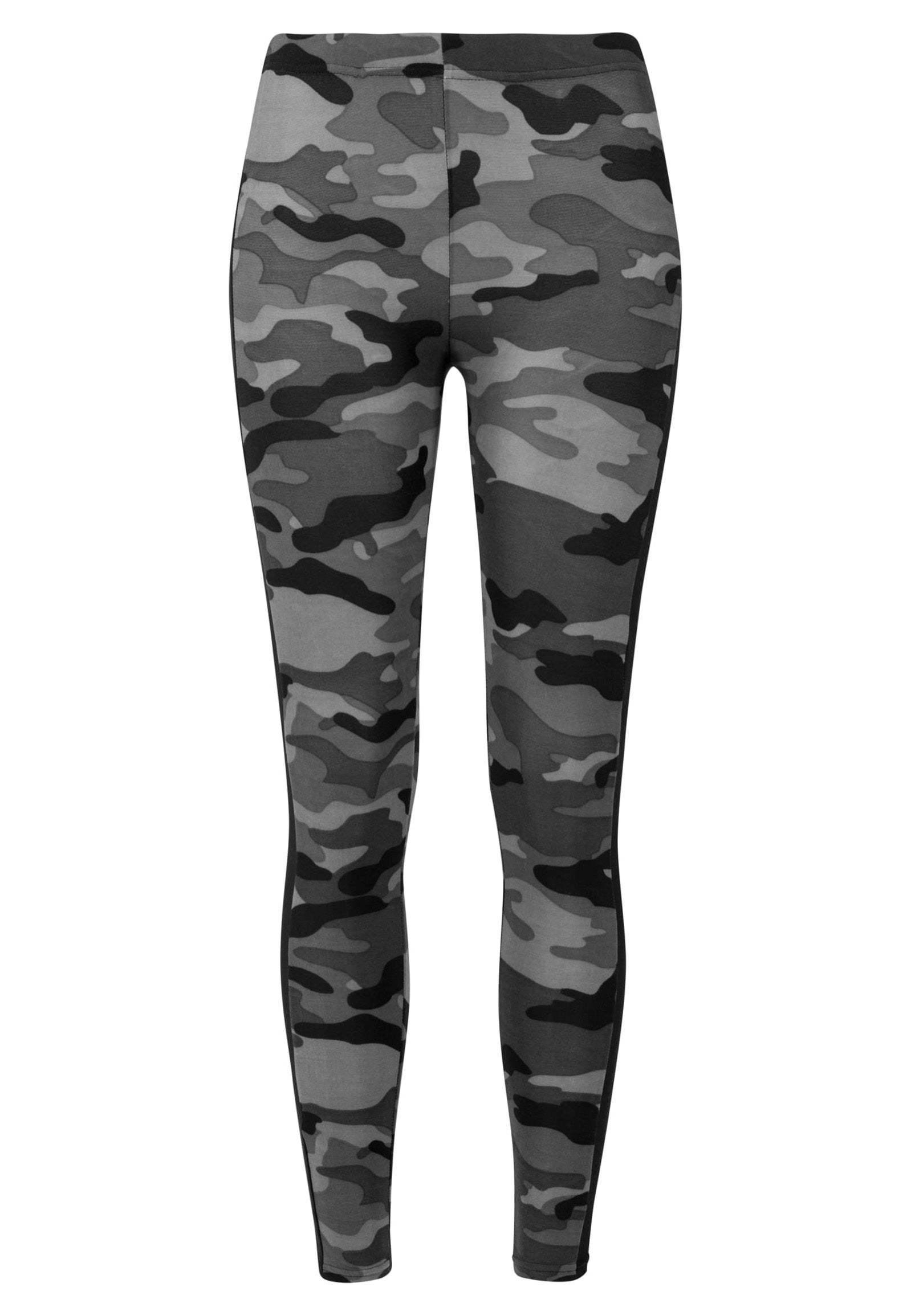 Urban Classics - Camo Stripe Darkcamo/Black - Leggings | Women-Image