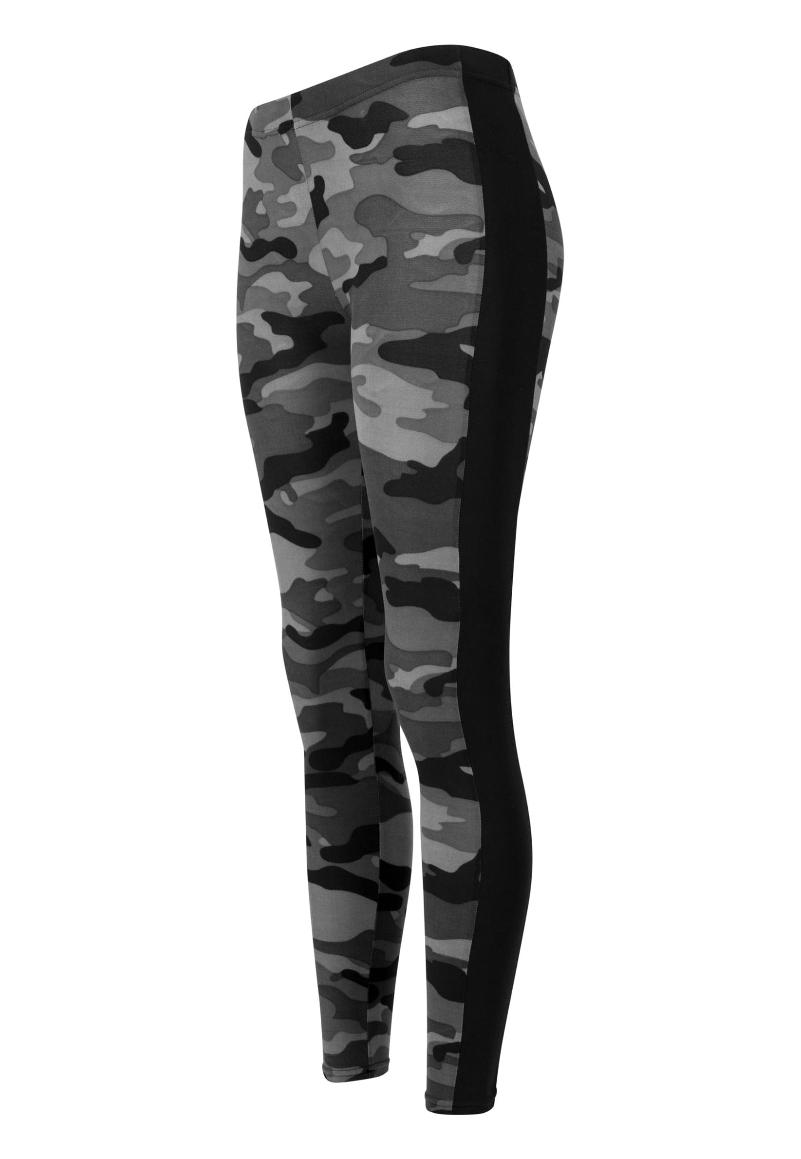 Urban Classics - Camo Stripe Darkcamo/Black - Leggings | Women-Image