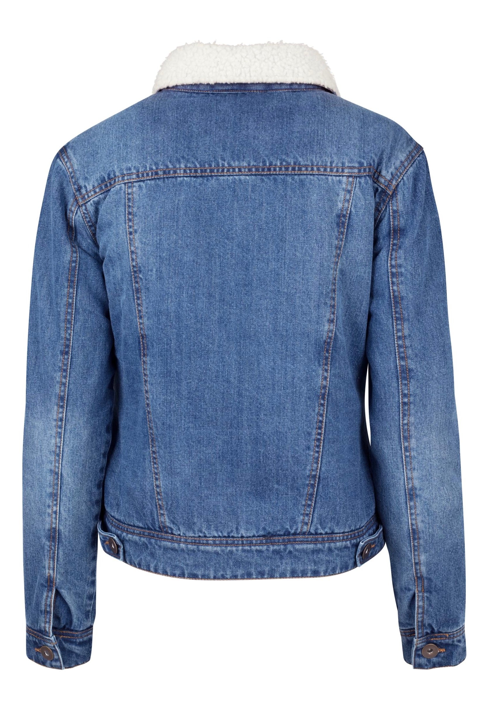 Urban Classics - Sherpa Denim Blue Washed - Jeans Jacket | Women-Image