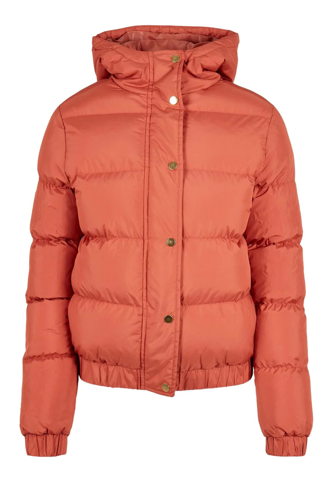 Urban Classics - Ladies Hooded Puffer Red Earth - Jacket | Women-Image